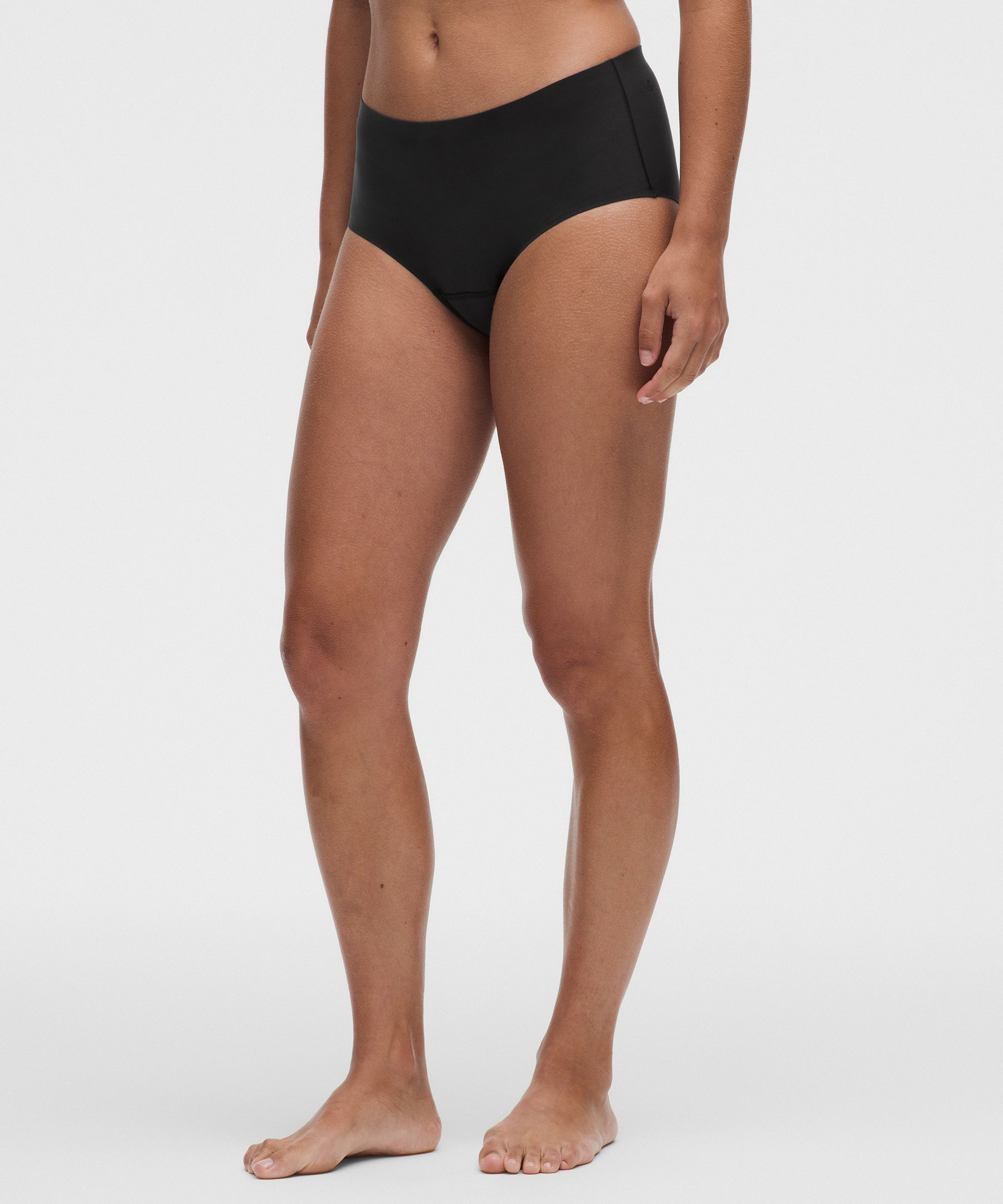 lululemon – Women’s Nulu Added Absorbency Extra-High-Rise Bikini Underwear – Color Black – Size Large