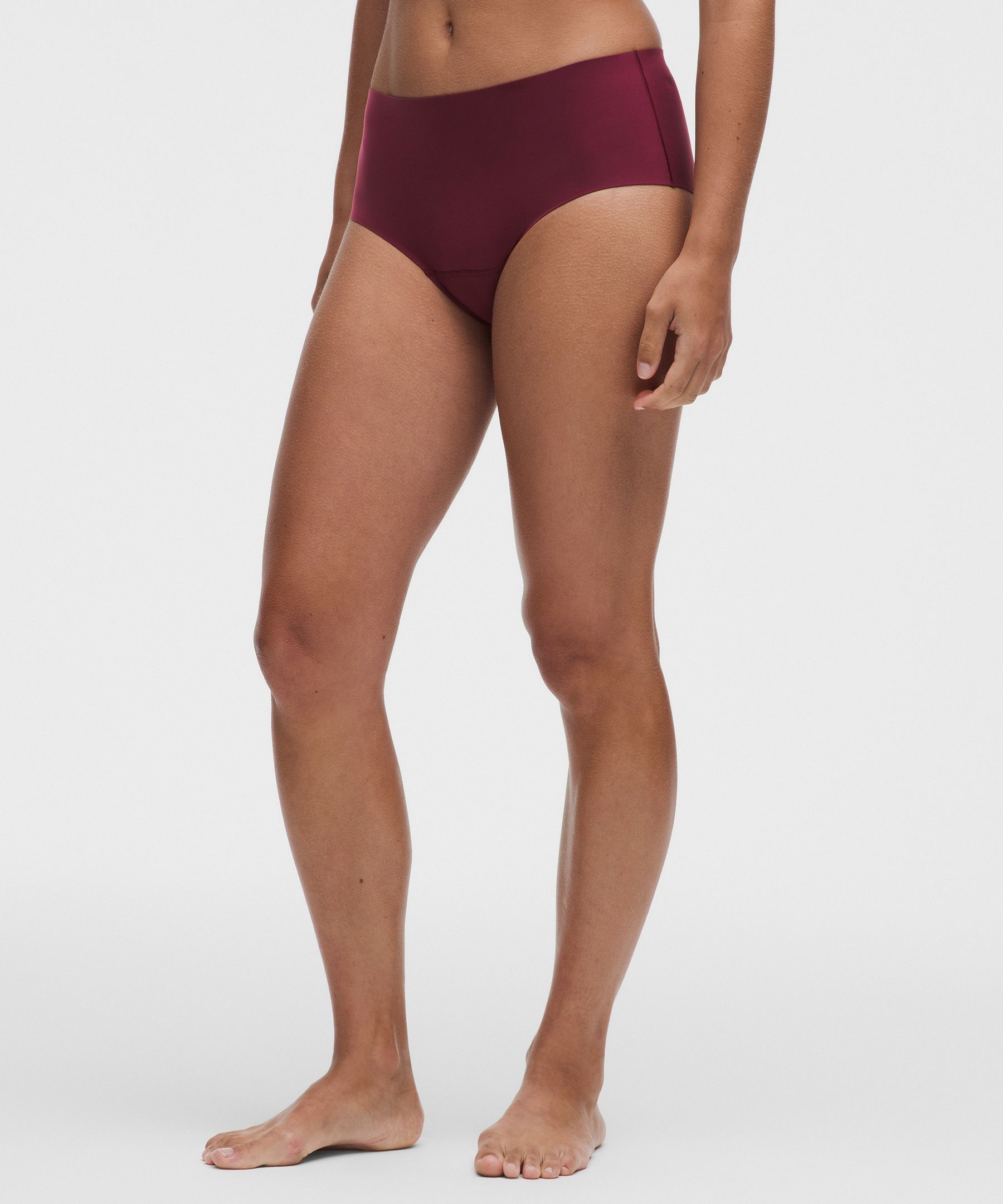 lululemon – Women’s Nulu Added Absorbency Extra-High-Rise Bikini Underwear – Color Burgundy/Red – Size Large