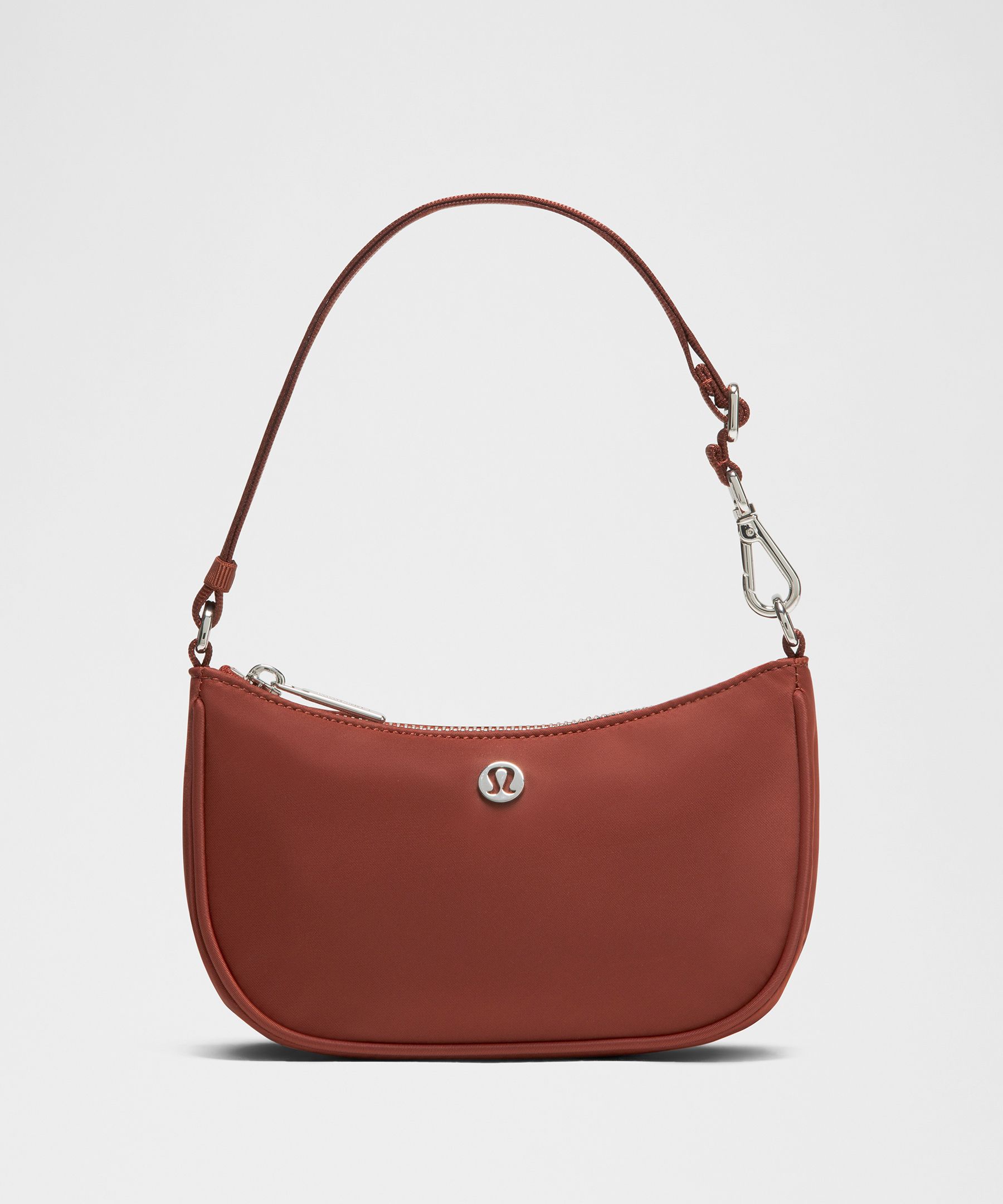 lululemon – City Essentials Mini Shoulder Bag 1L – Color Silver/Red