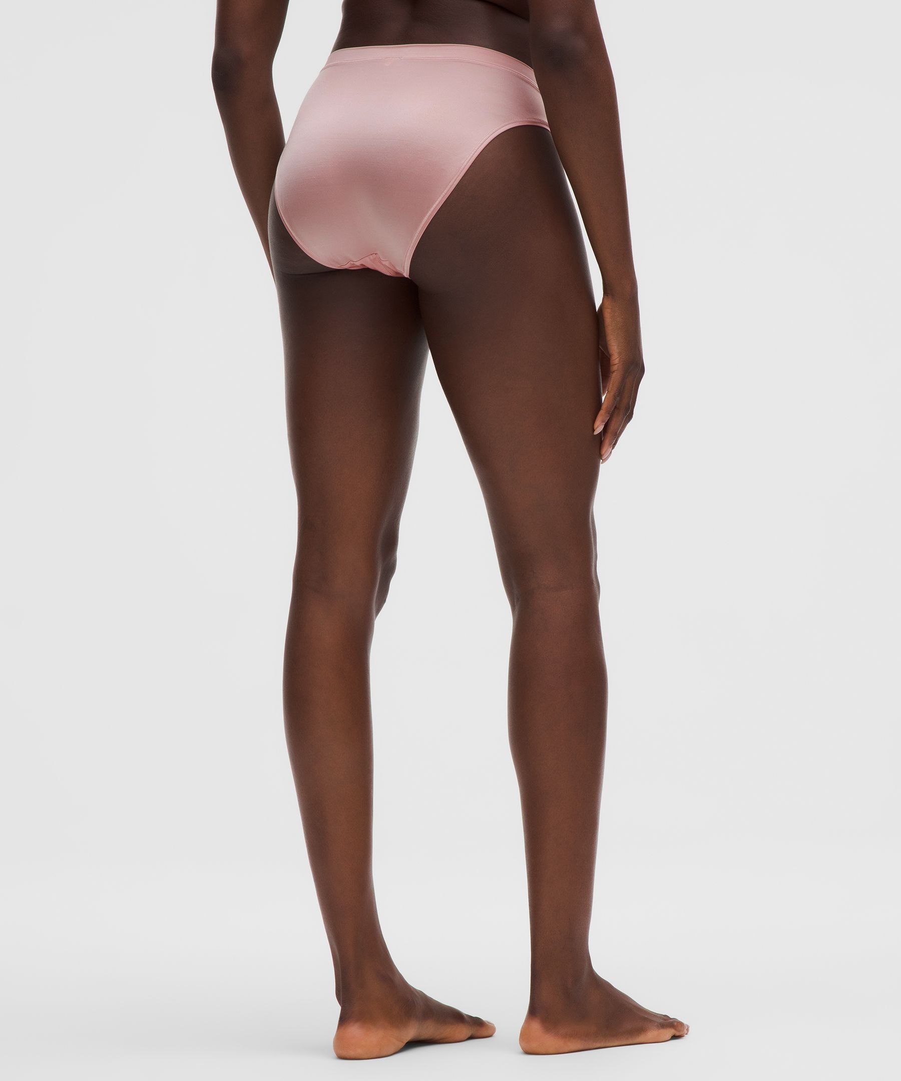 Lululemon Satin Extra-high-rise Bikini Underwear In Pink