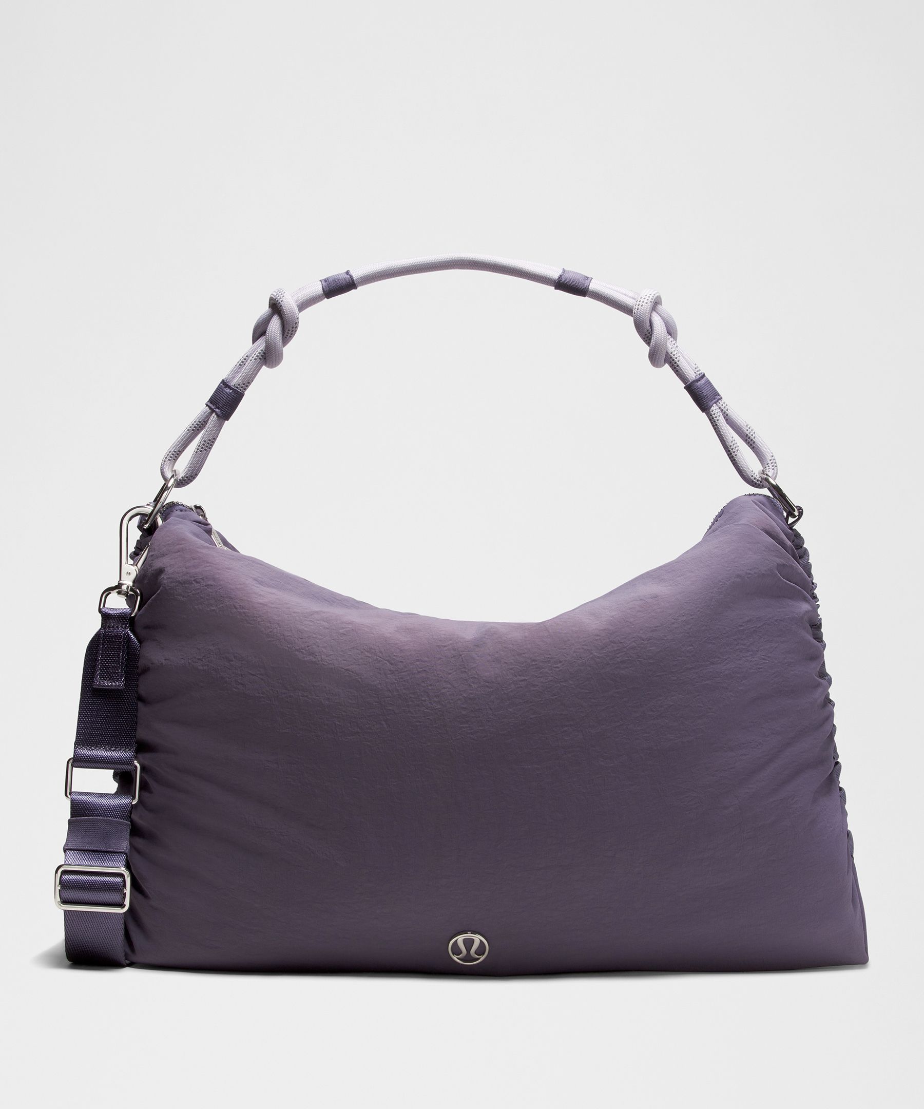 lululemon – Convertible Ruched Crossbody Bag Large 16L – Color Silver/Purple
