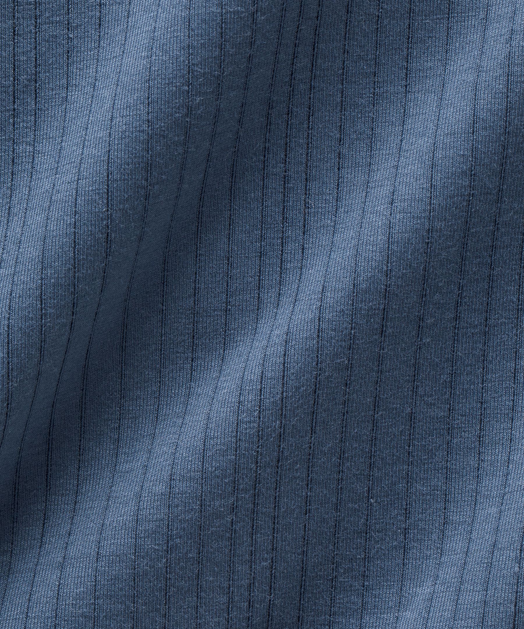 Lululemon Stretch Cotton Ribbed Logo Super-high-rise Bikini Underwear In Blue