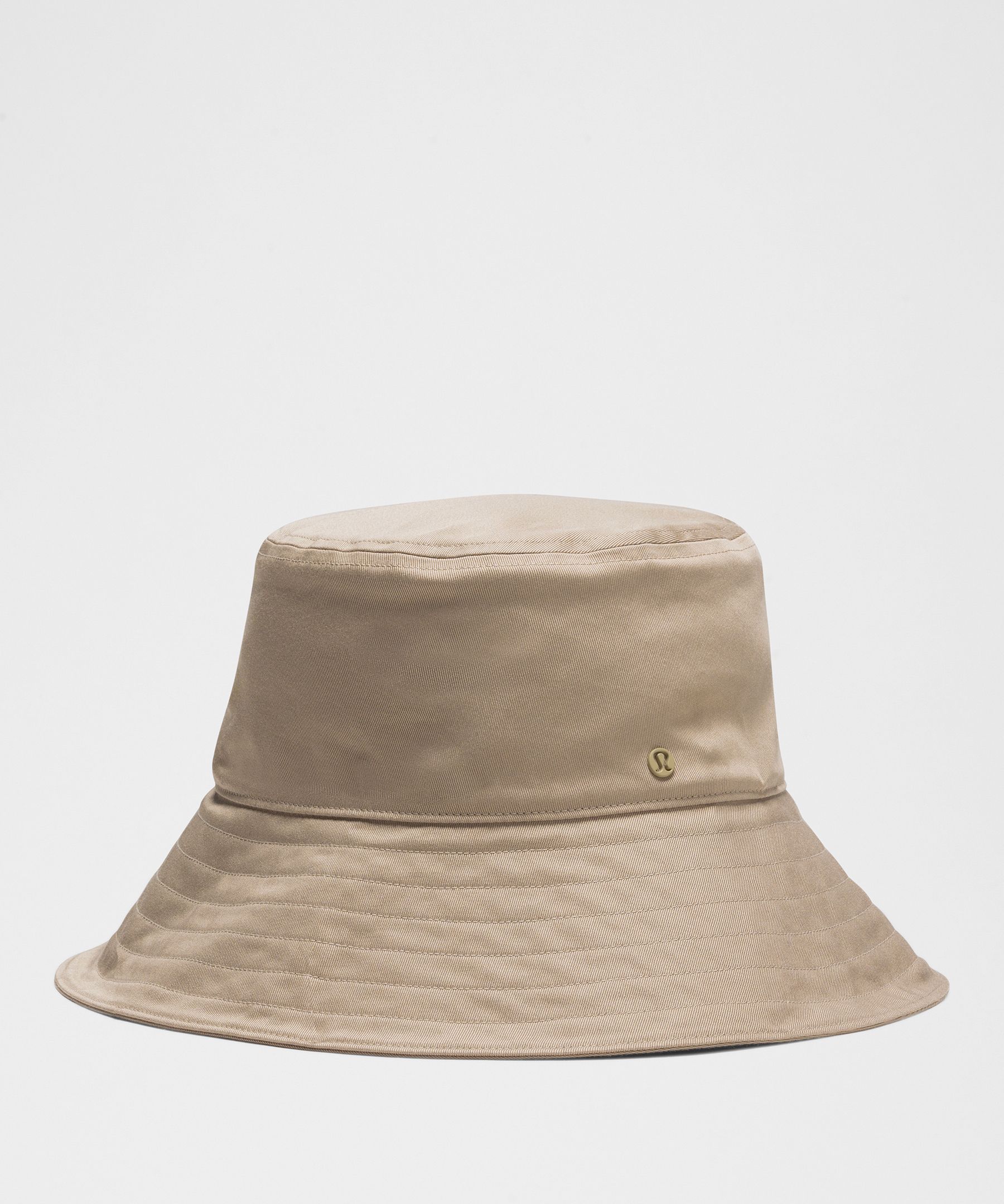 Women's Cotton Twill Wide-Brim Hat - Brown