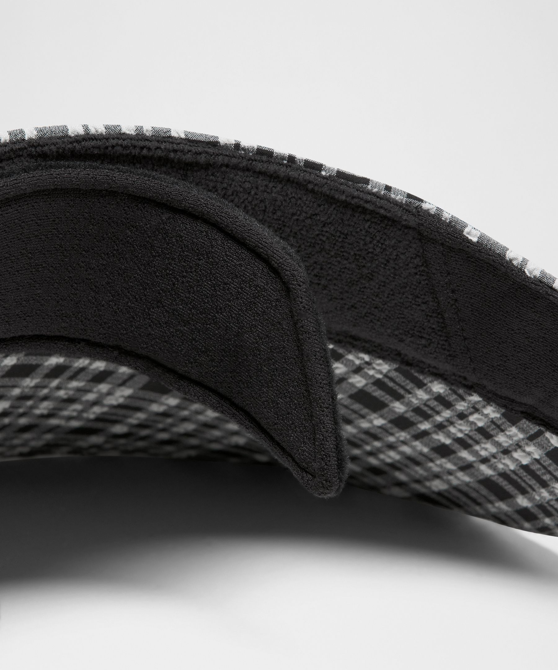 Lululemon Seersucker Check Removable Sweatband Visor