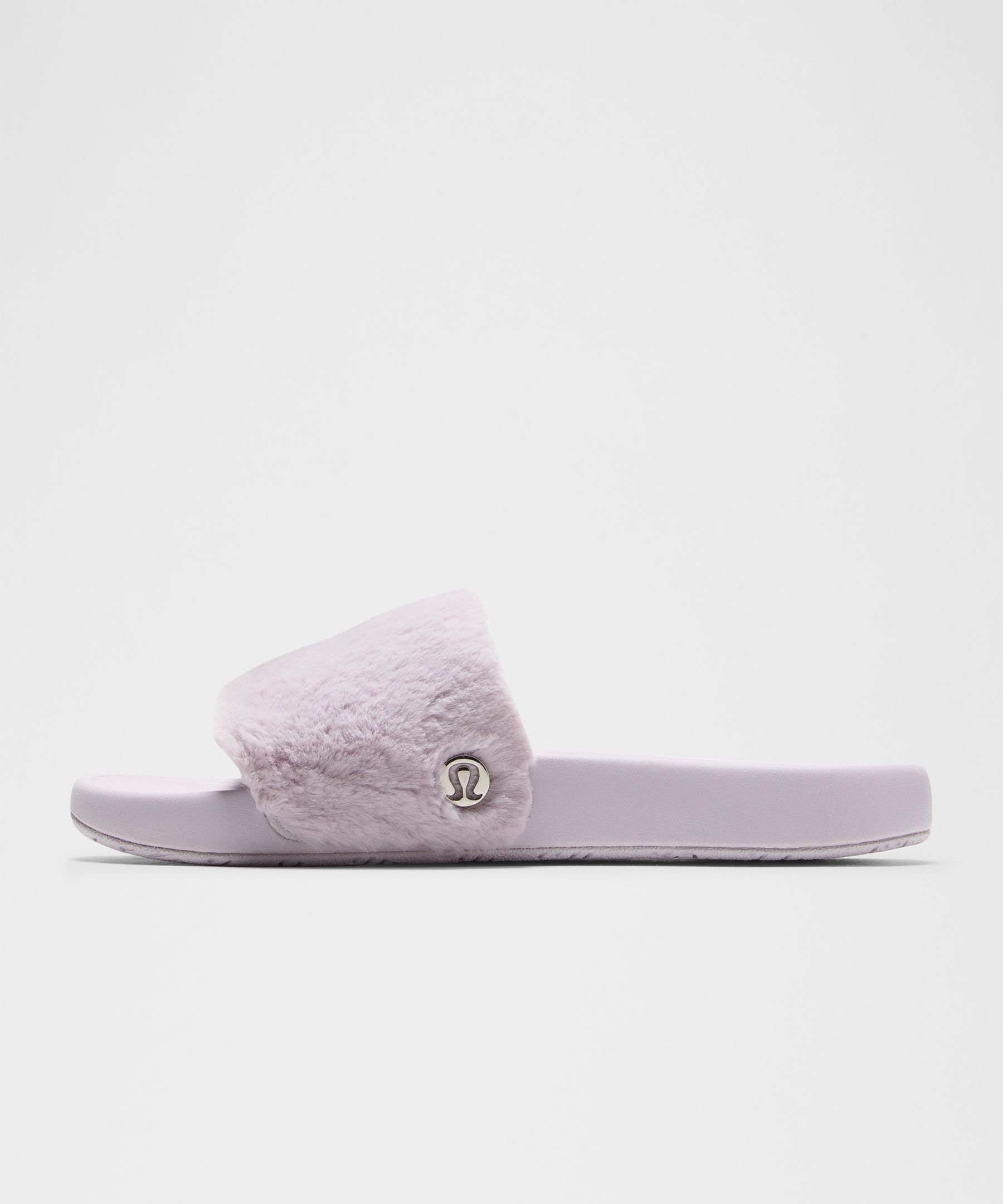 Lululemon Women's Restfeel Faux Fur Slide In Pink