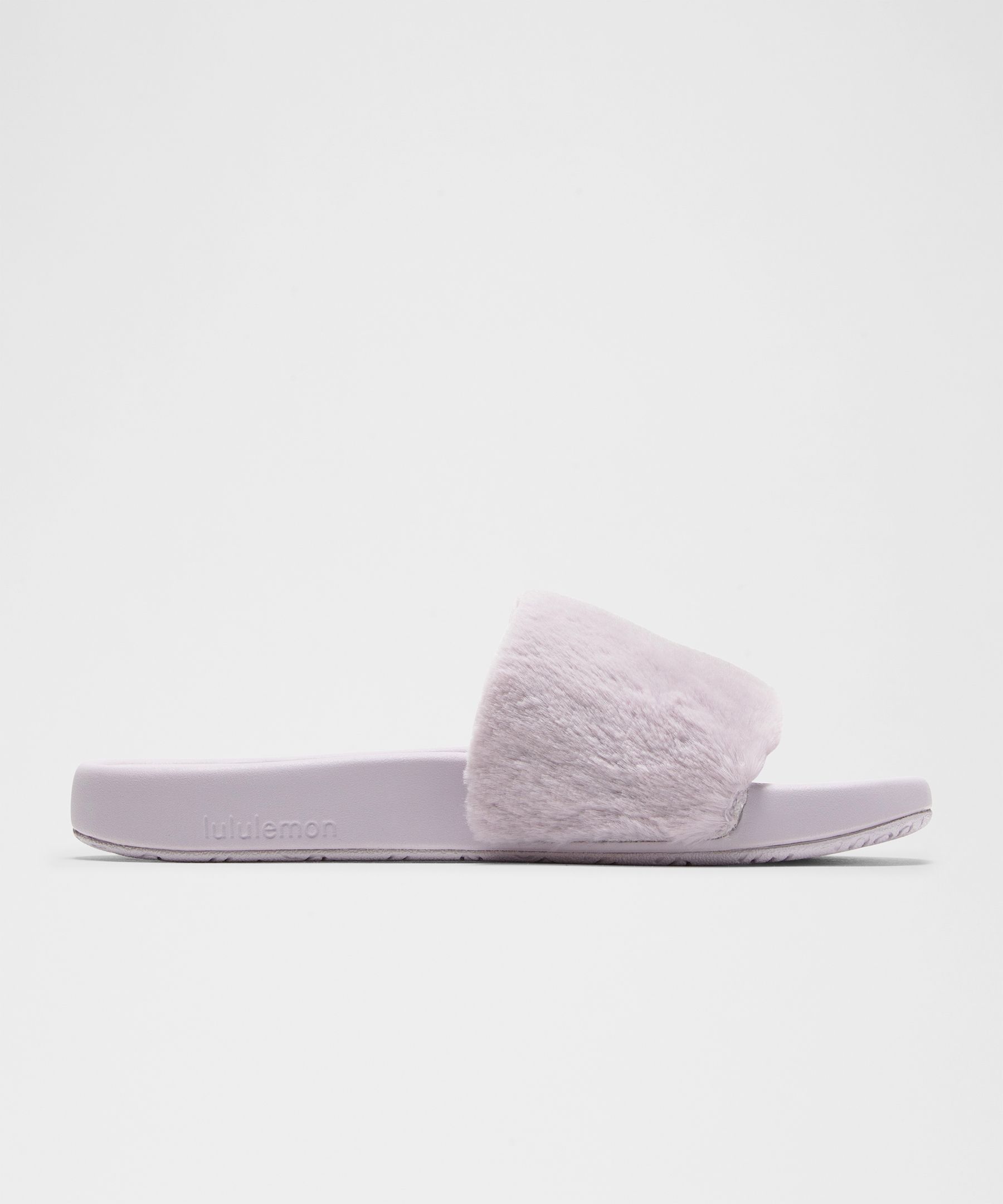 Lululemon Women's Restfeel Faux Fur Slide In Pink