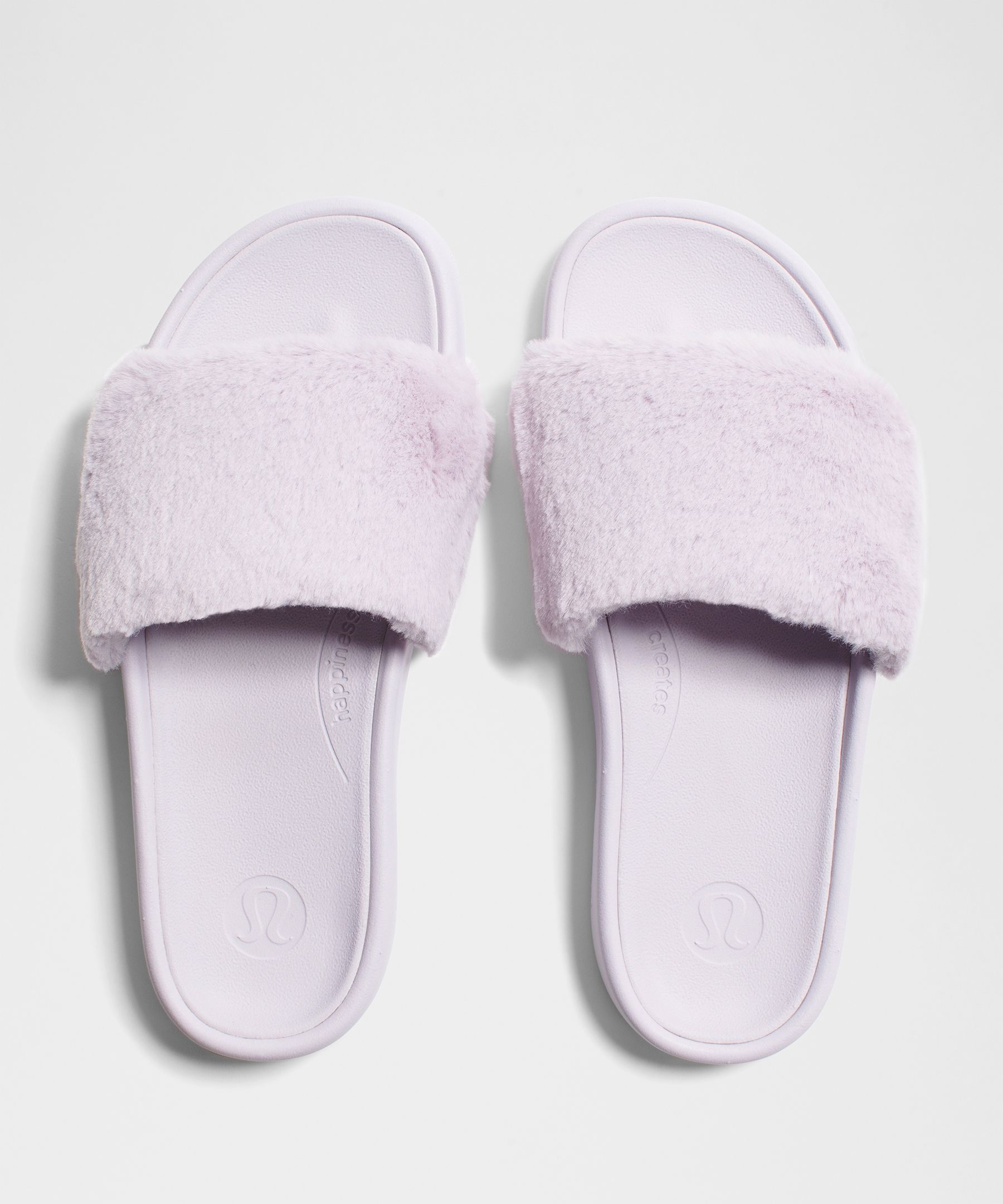 Lululemon Women's Restfeel Faux Fur Slide In Pink