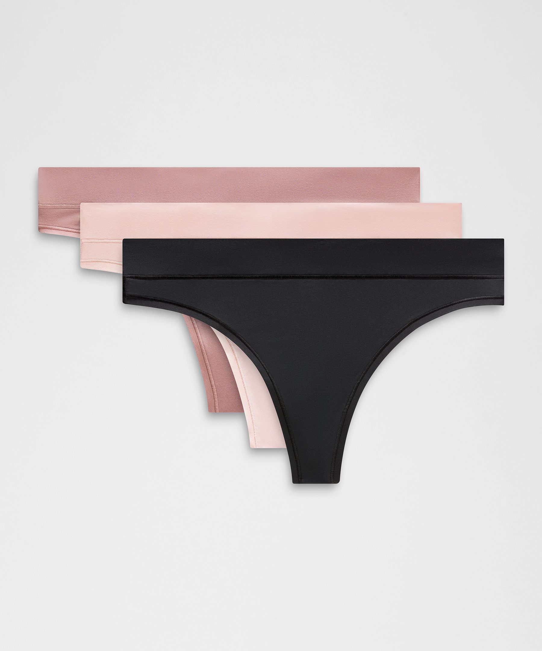 UnderEase Mid-Rise Thong Underwear 3 Pack *Updated