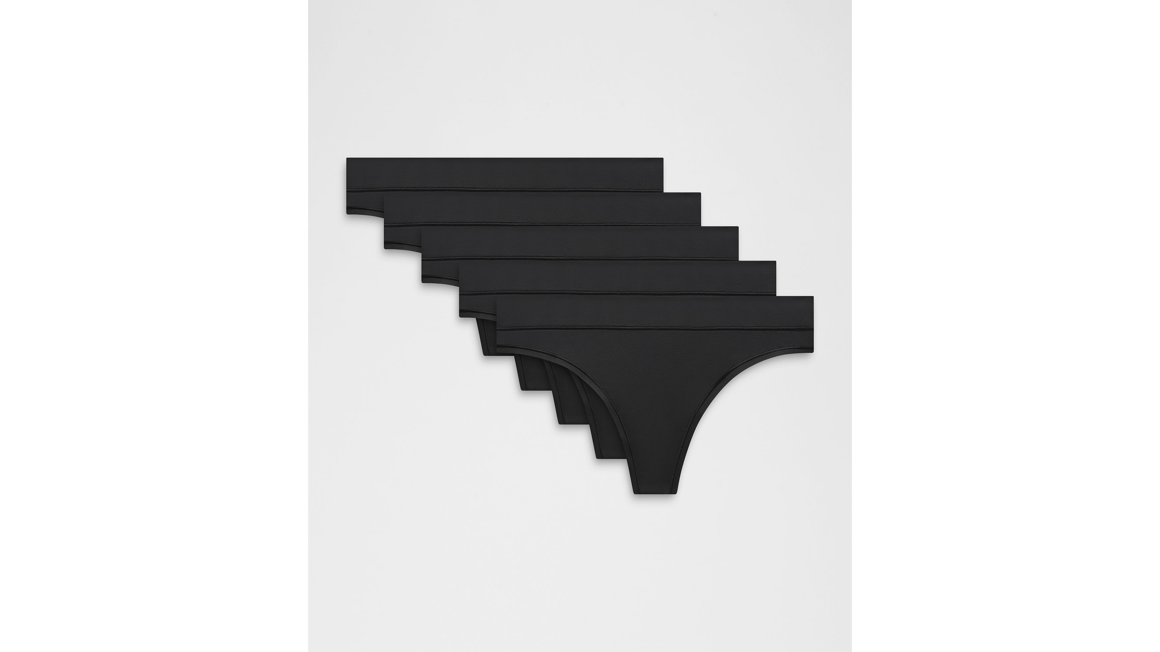 UnderEase Mid-Rise Thong Underwear *5 Pack