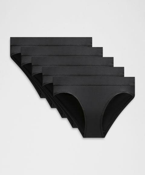 Женские трусы-бикини Lululemon UnderEase Mid-Rise, 5 пар
