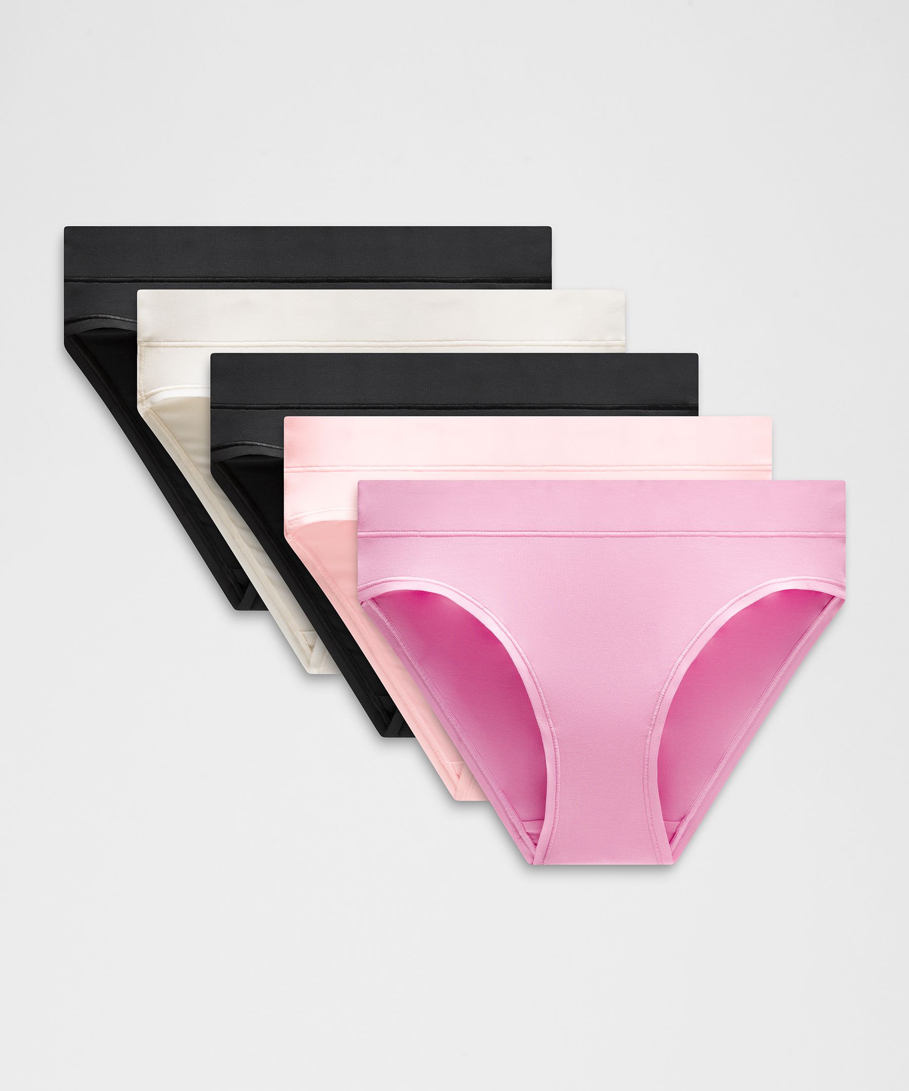 UnderEase Mid-Rise Bikini Underwear 5 Pack *Updated