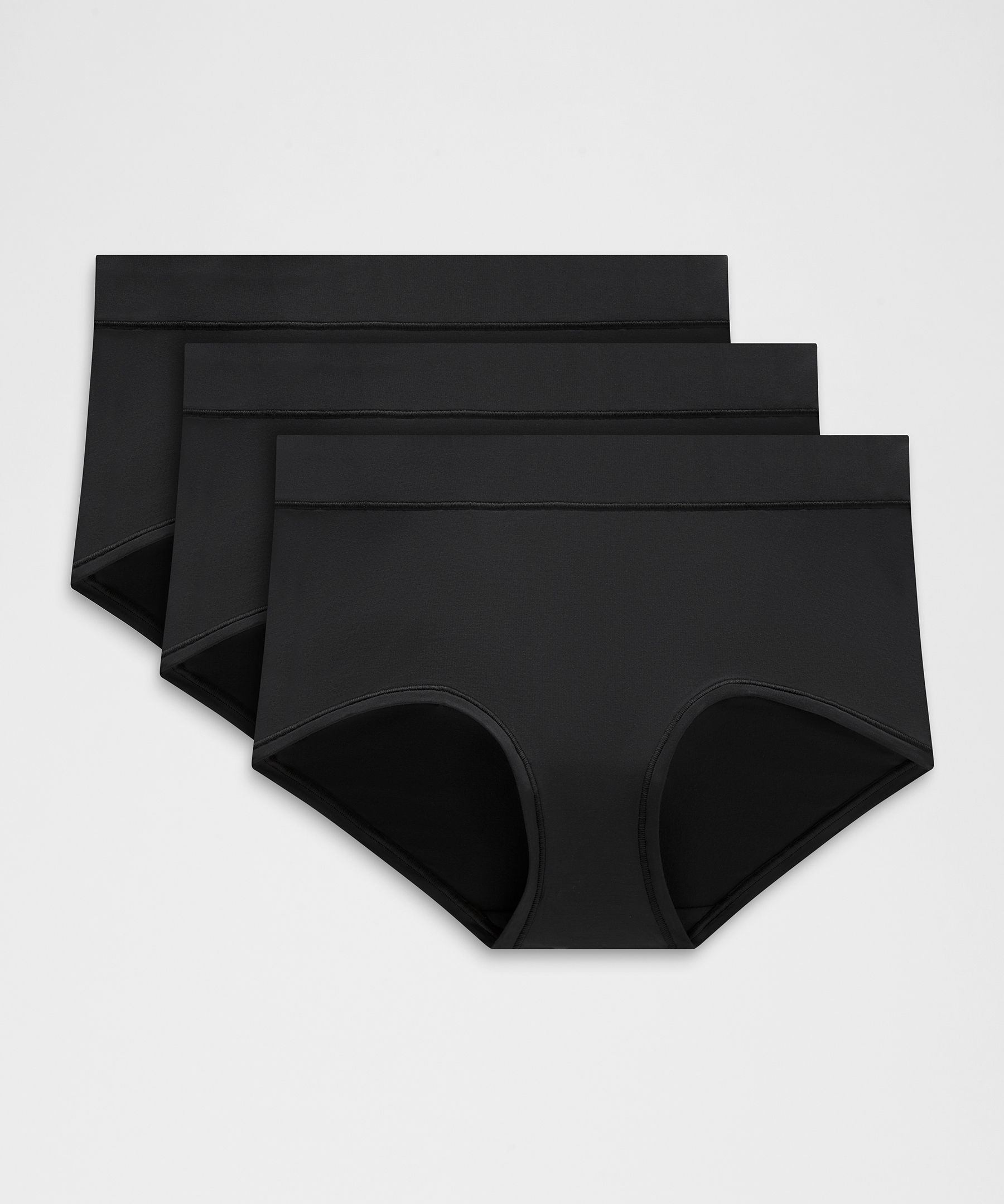 UnderEase Mid-Rise Boyshort Underwear 3 Pack