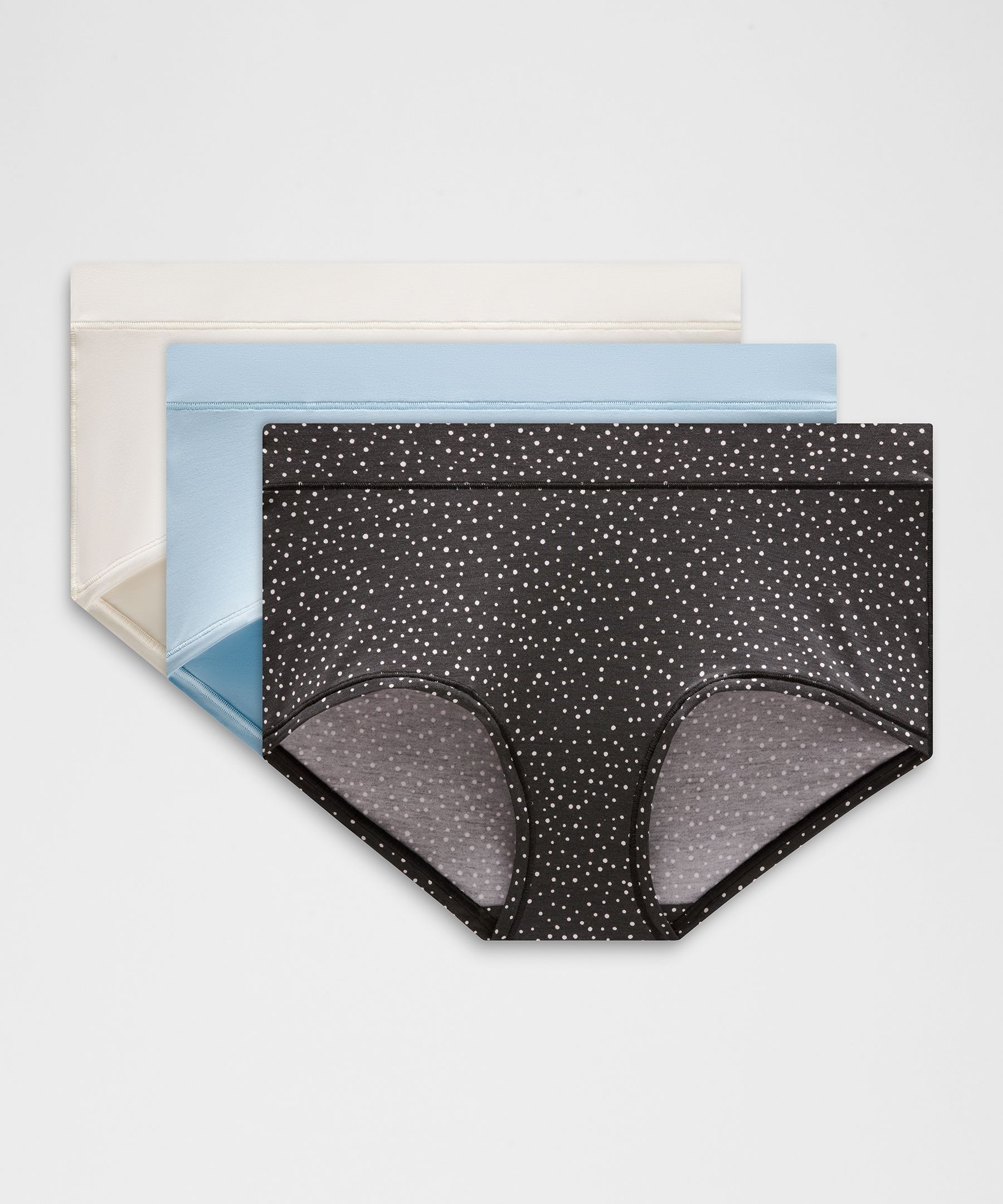 UnderEase Mid-Rise Boyshort Underwear 3 Pack