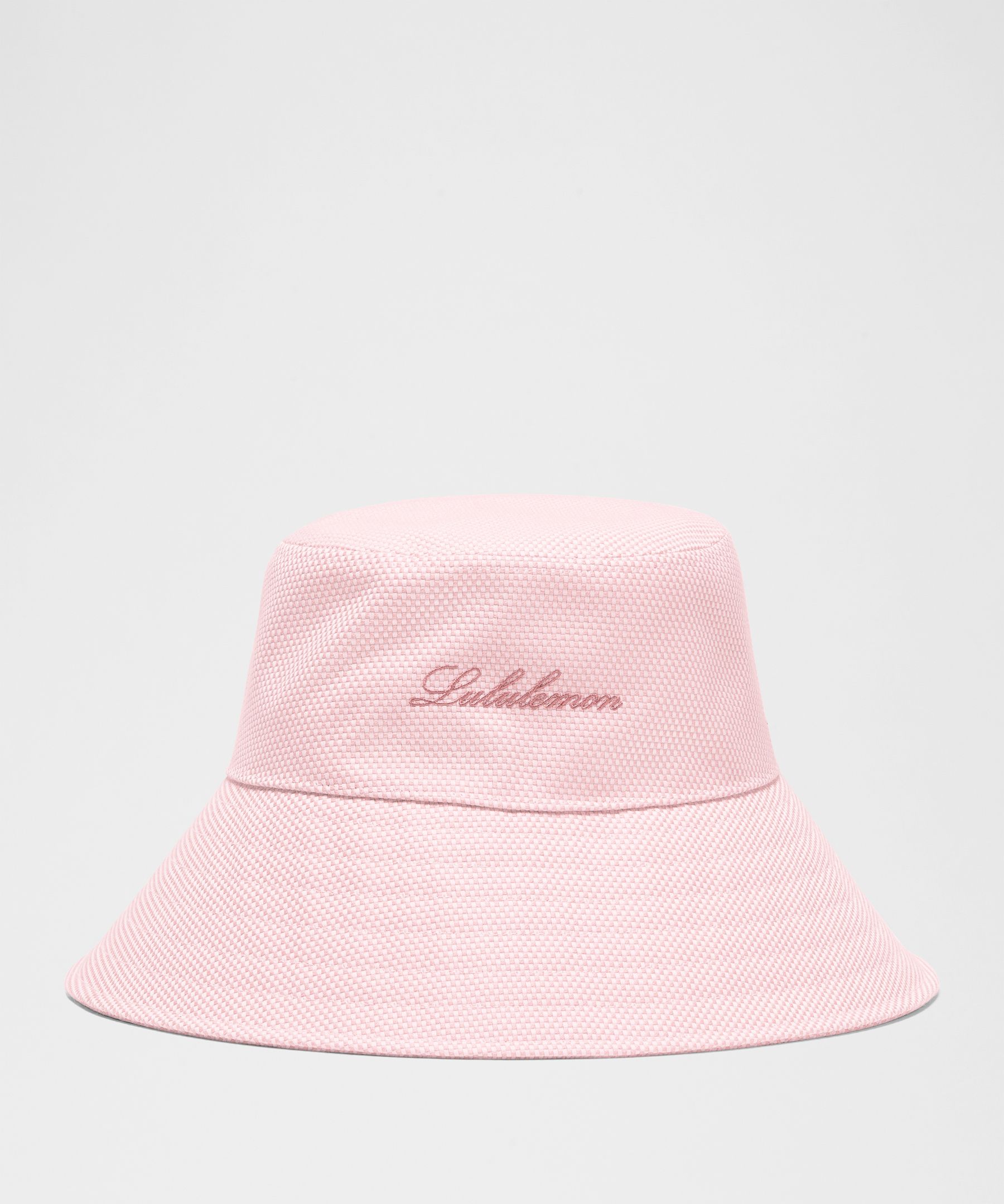 Two-Tone Canvas Bucket Hat - Pink