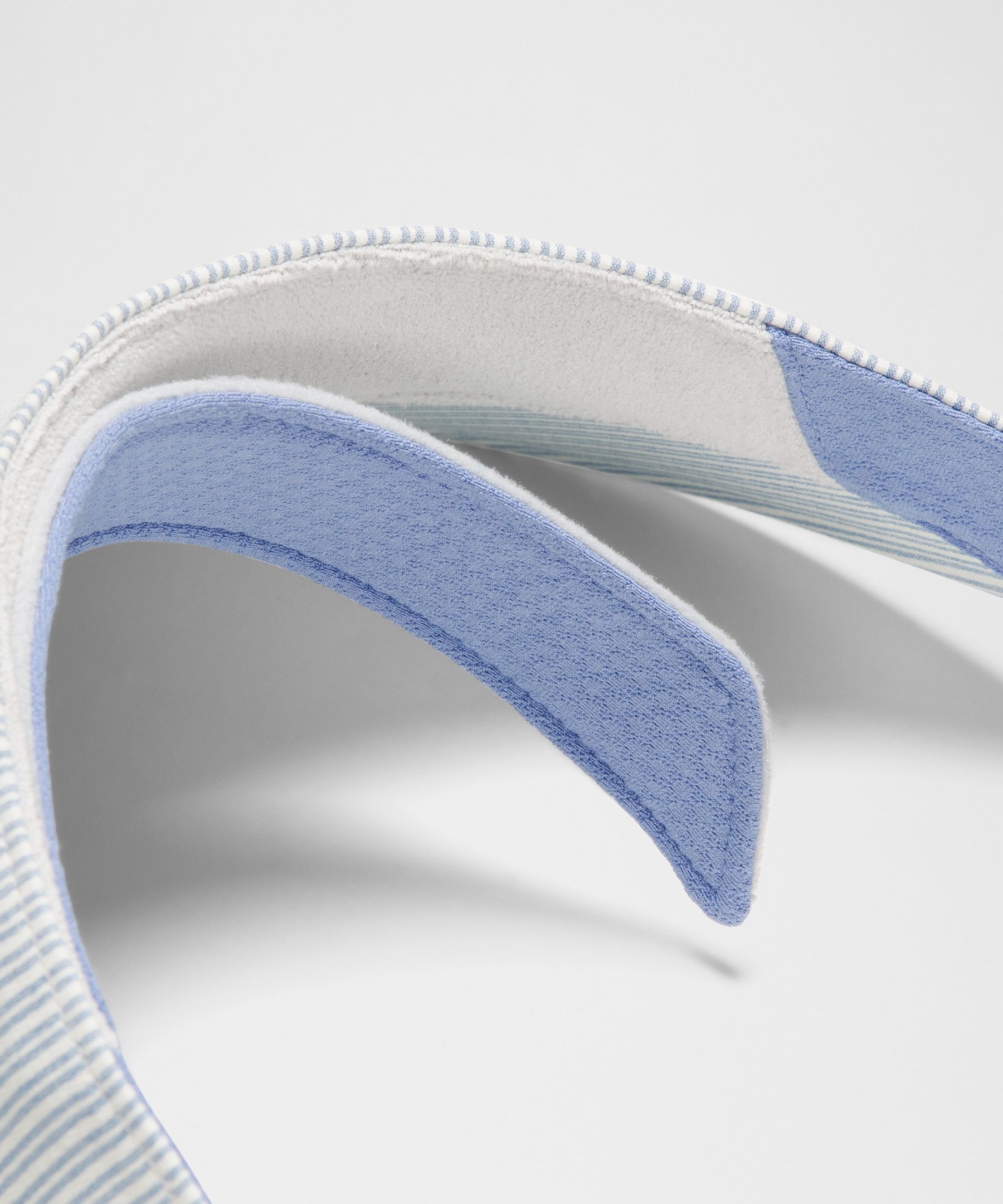 Striped Wide Brim Visor