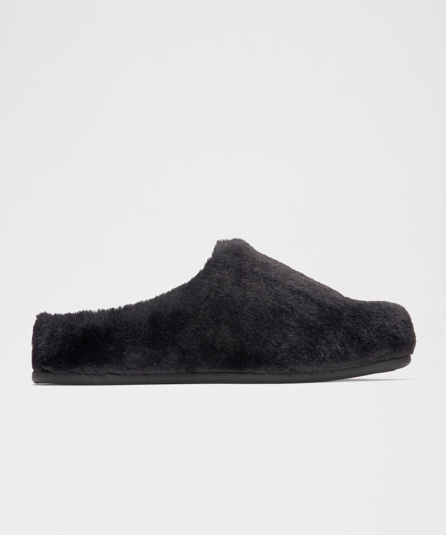 Женские сабо Lululemon SwayDay Faux Fur Mule, цвет: Чёрный — фото 4