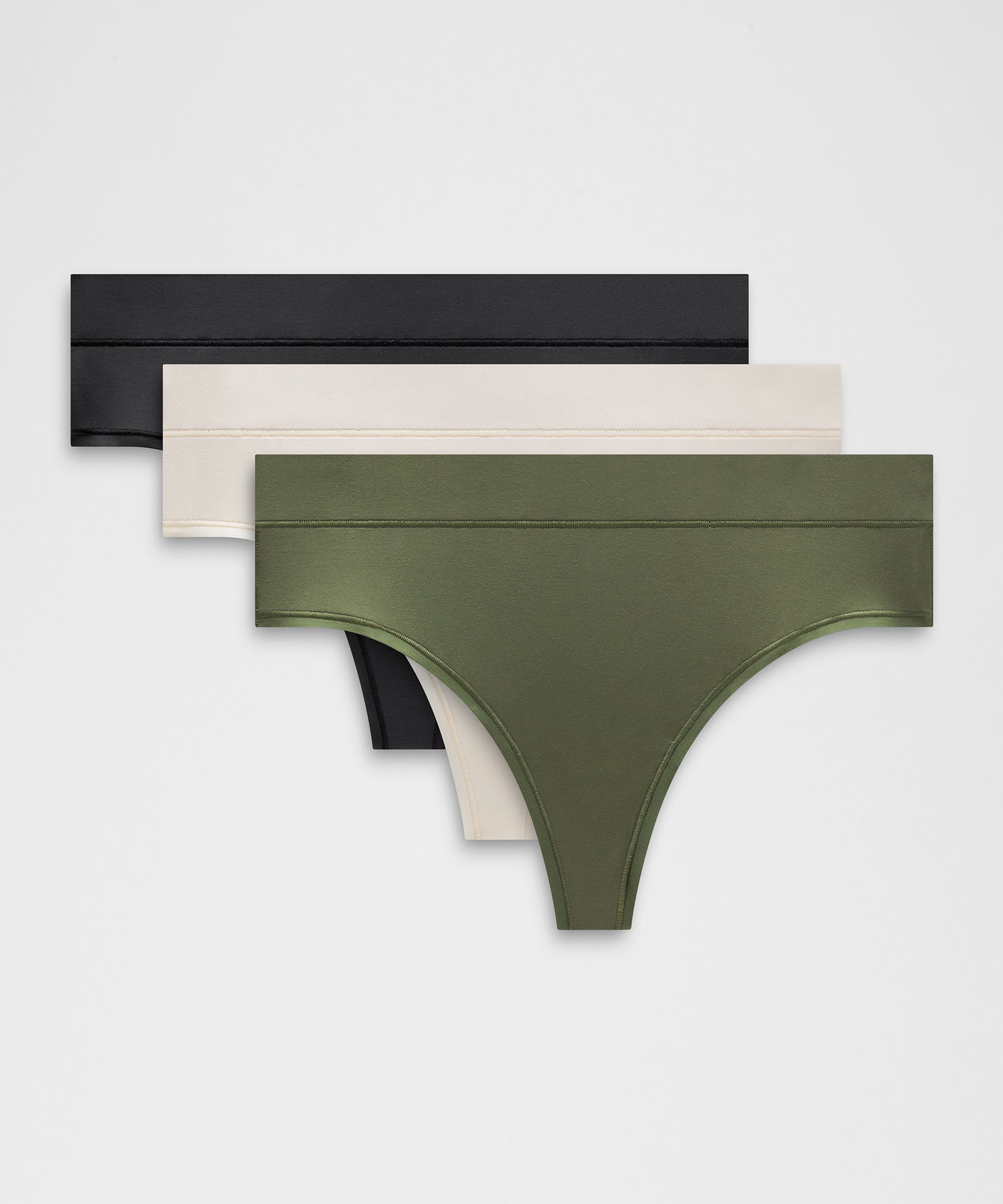 UnderEase High-Rise Thong Underwear *3 Pack