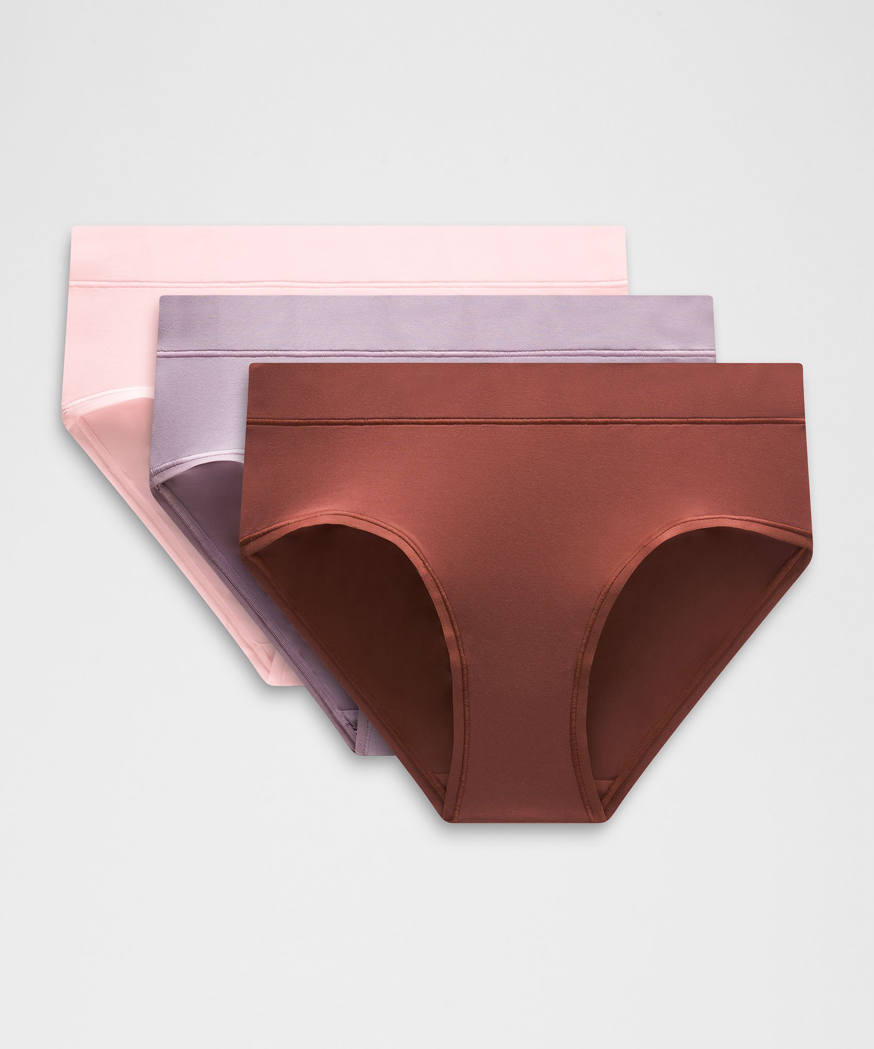 UnderEase High-Rise Bikini Underwear 3 Pack