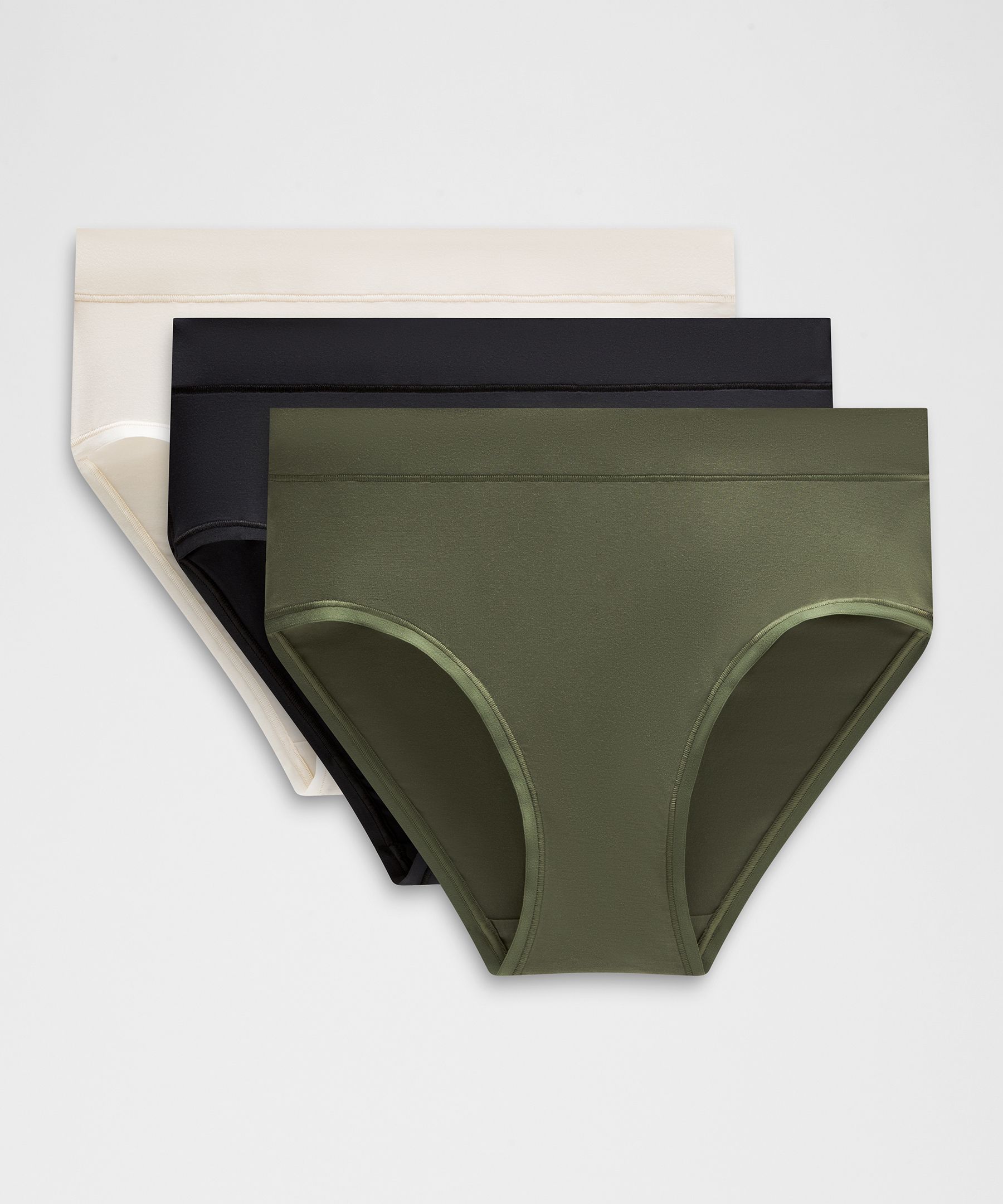 UnderEase Bikini-Unterw&auml;sche mit hohem Bund *3er-Pack