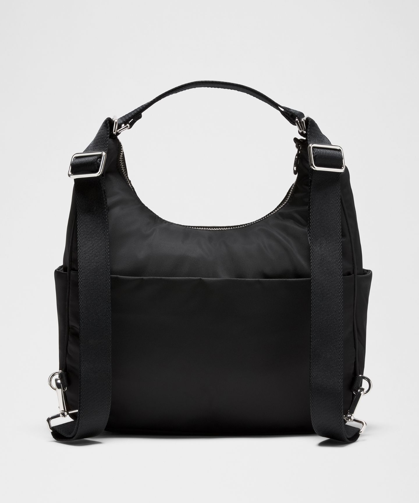 Сумка Lululemon City Essentials Convertible Shoulder 7L, цвет: Чёрный / Серебряный — фото 3
