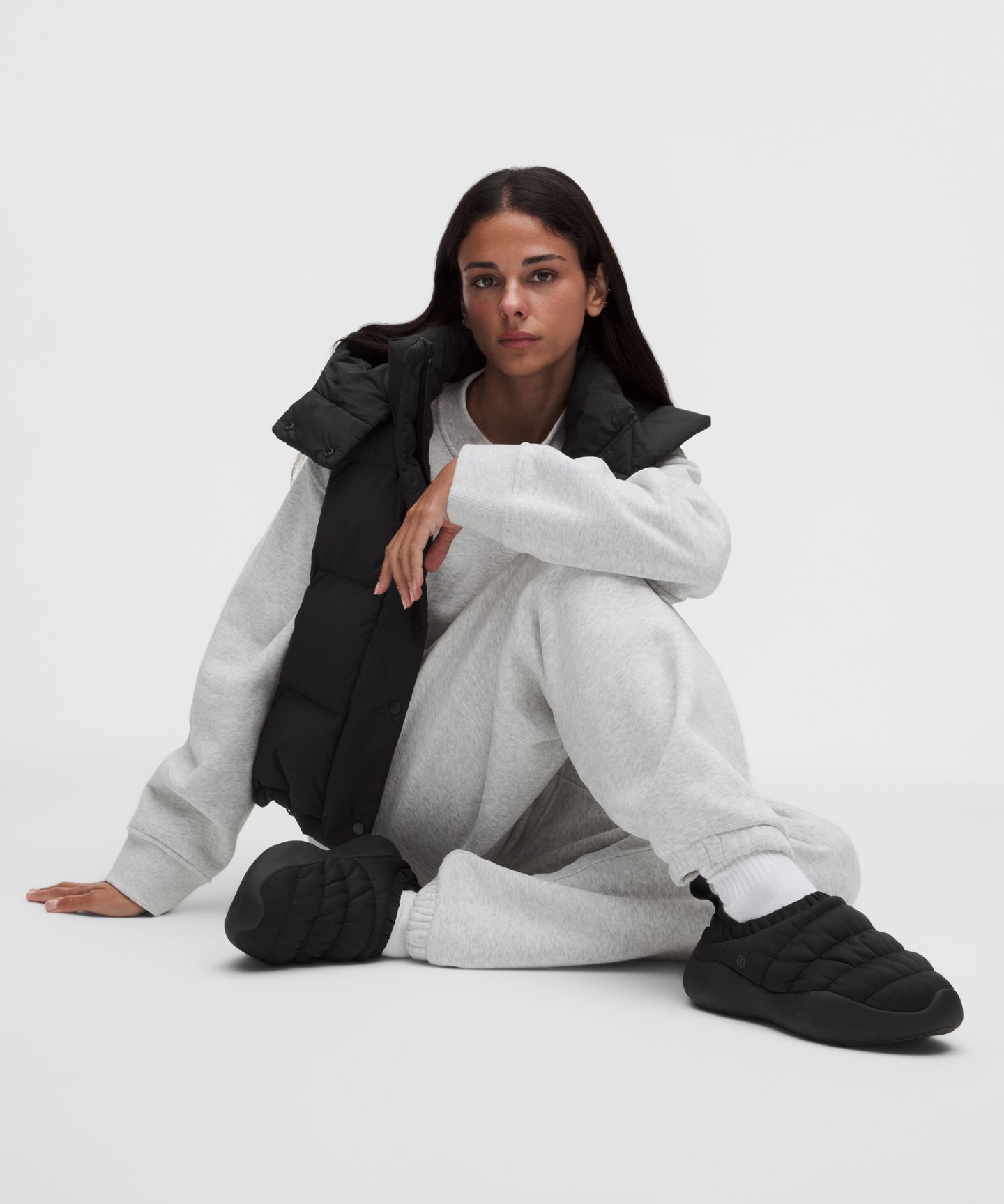 Женская обувь Women's lululemon Puff Puff Shoe, цвет: Чёрный / Бархатный — фото 1