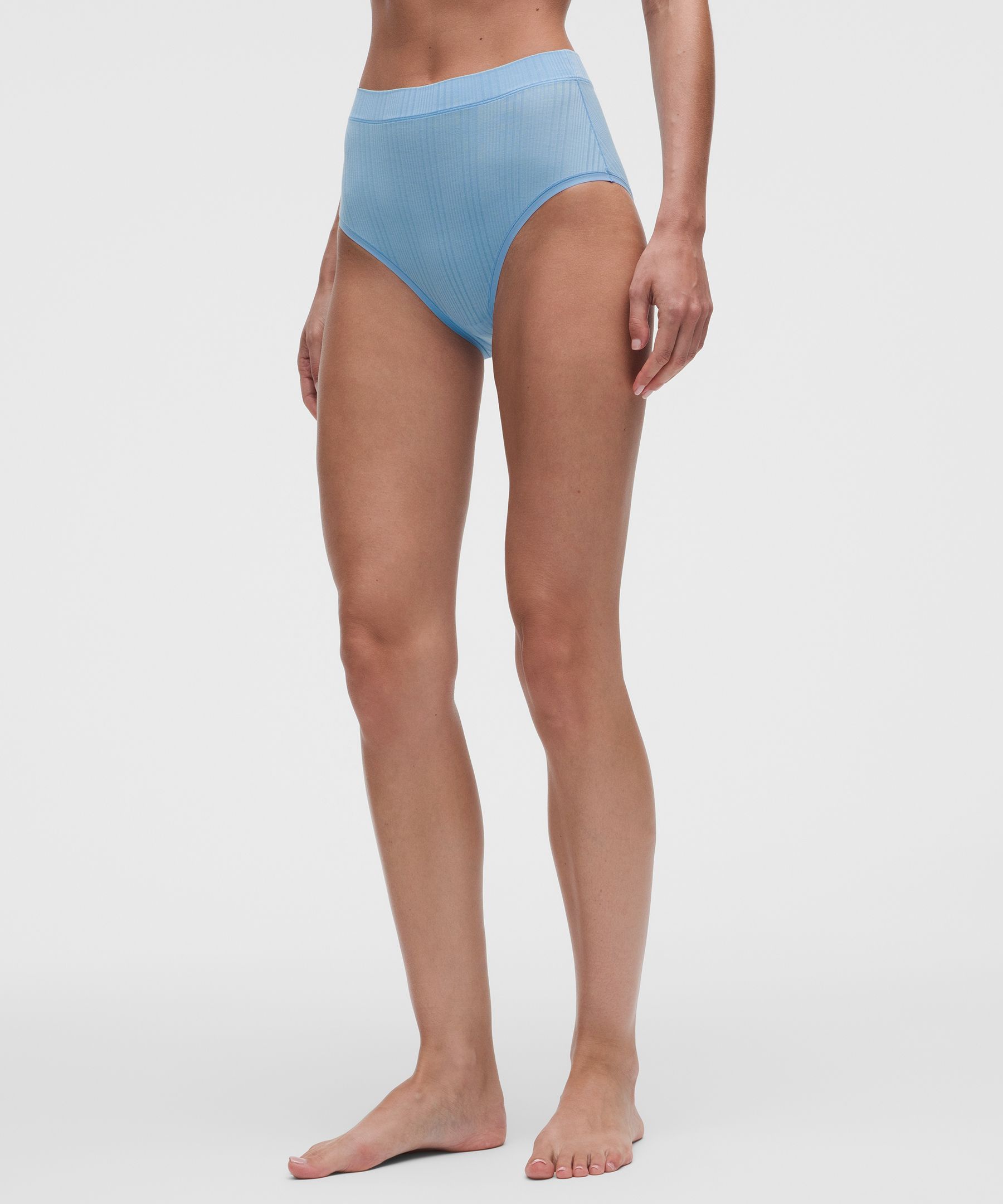 UnderEase High-Waist Ribbed Brief