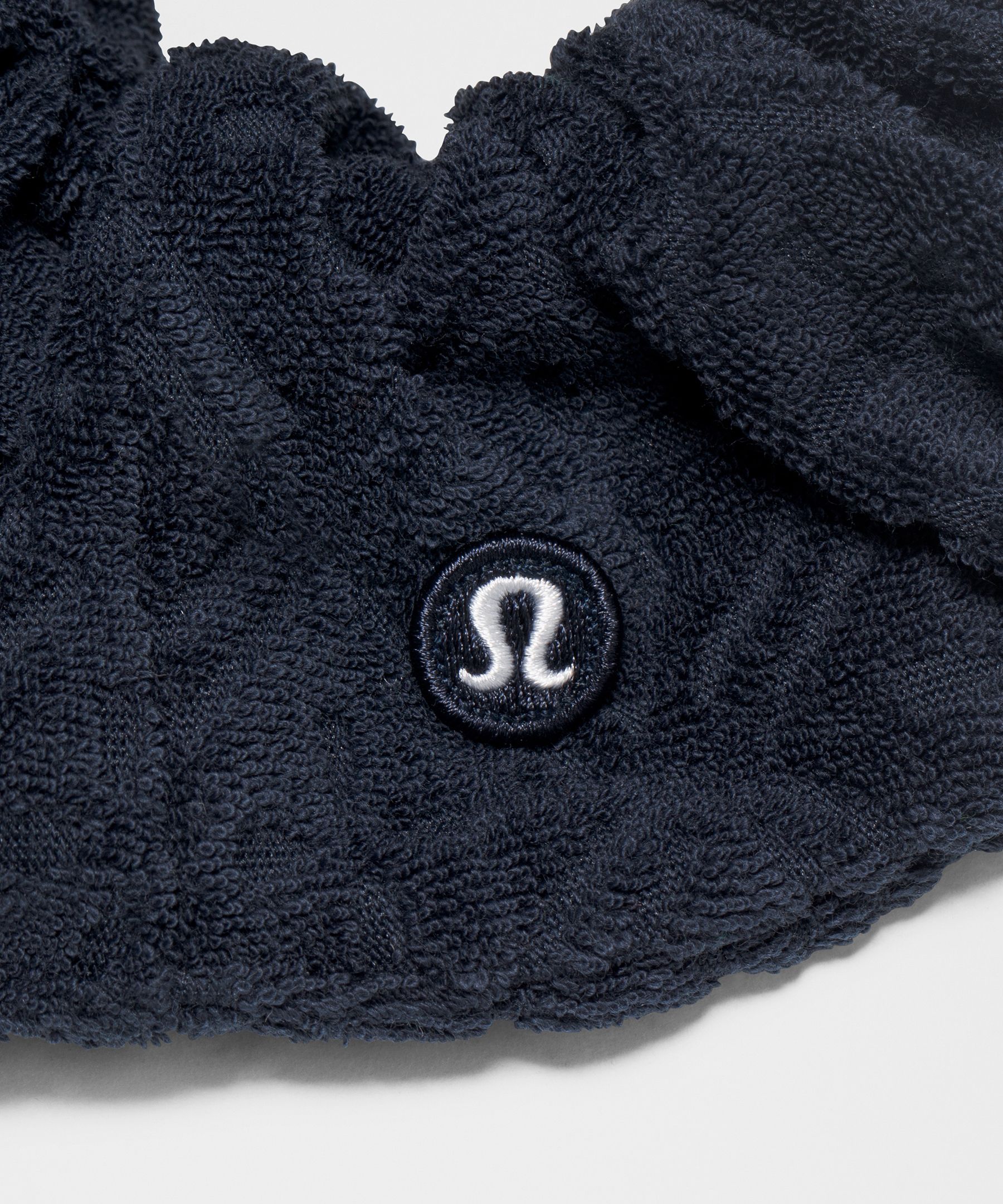 Chouchou volumineux en ratine jacquard