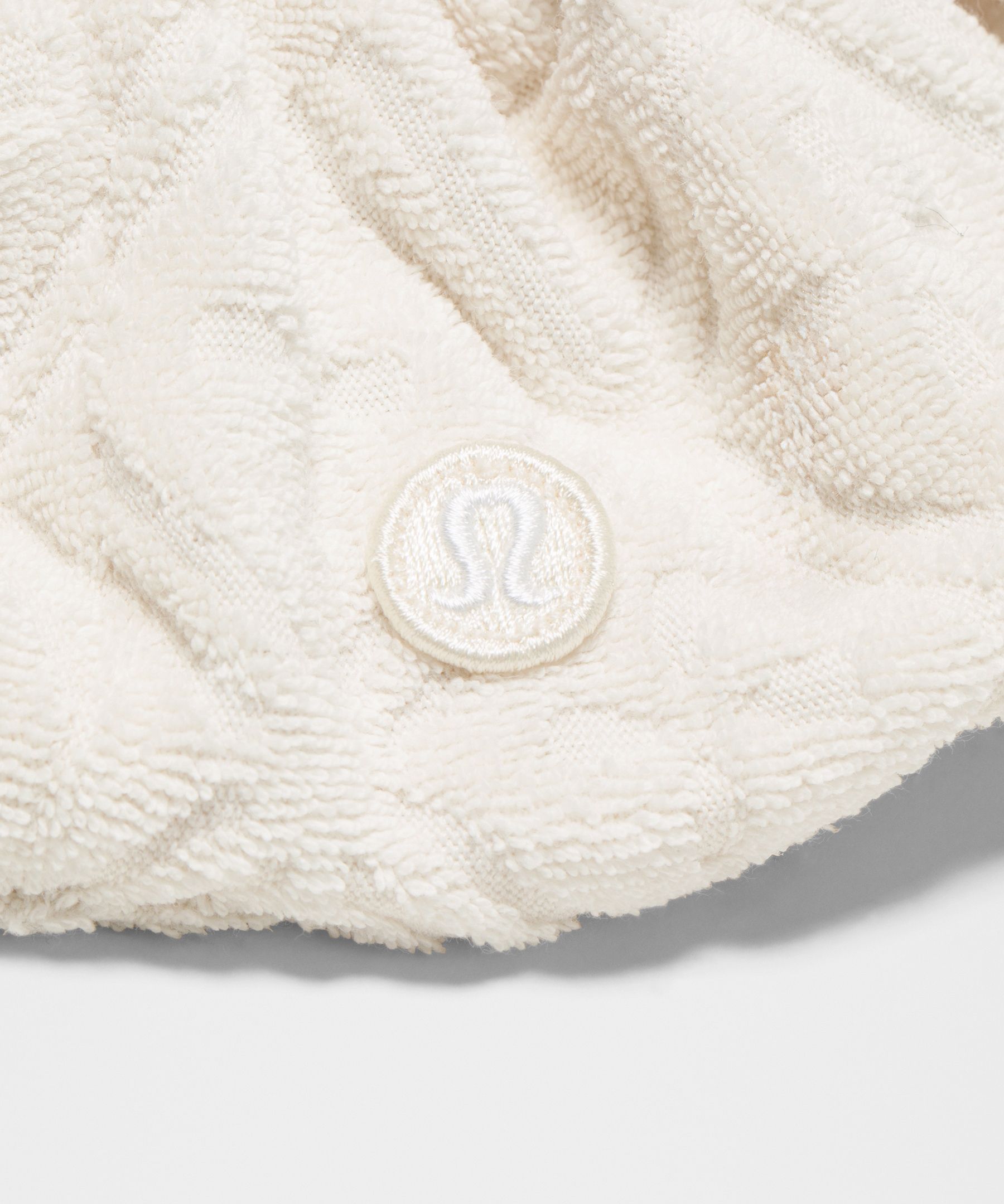 Chouchou volumineux en ratine jacquard