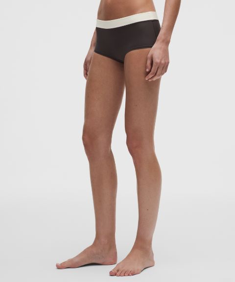 Lululemon UnderEase Mid-Rise Ruched Boyshort Underwear