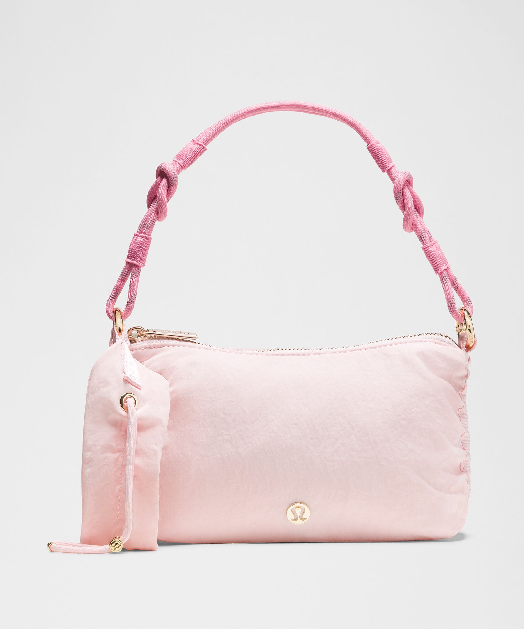 lululemon – Ruched Shoulder Bag Mini 1.5L – Color Pink/Gold
