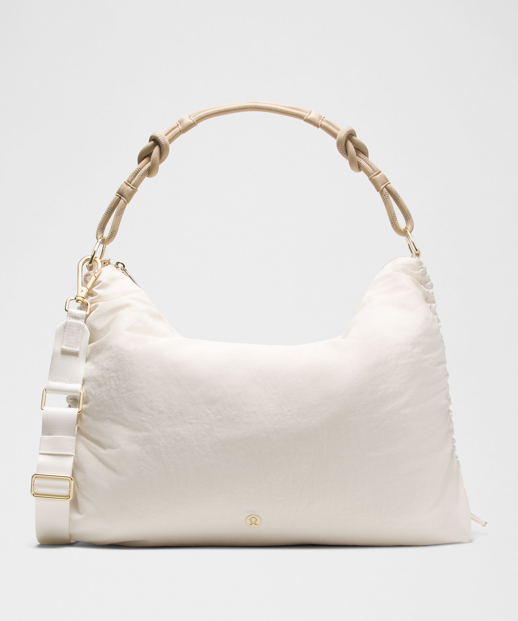 Convertible Ruched Crossbody Bag 