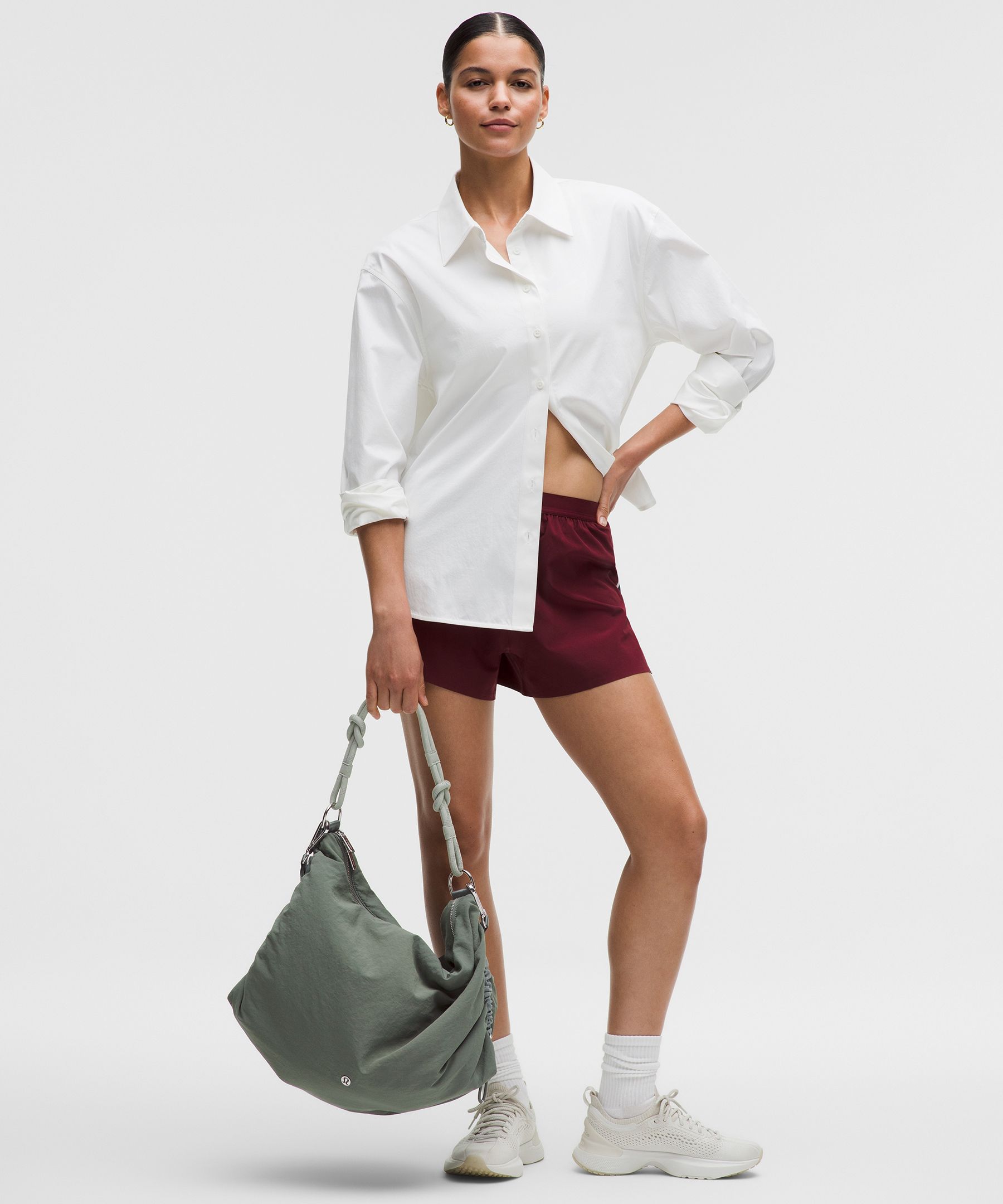 Convertible Ruched Crossbody Bag *Large 16L