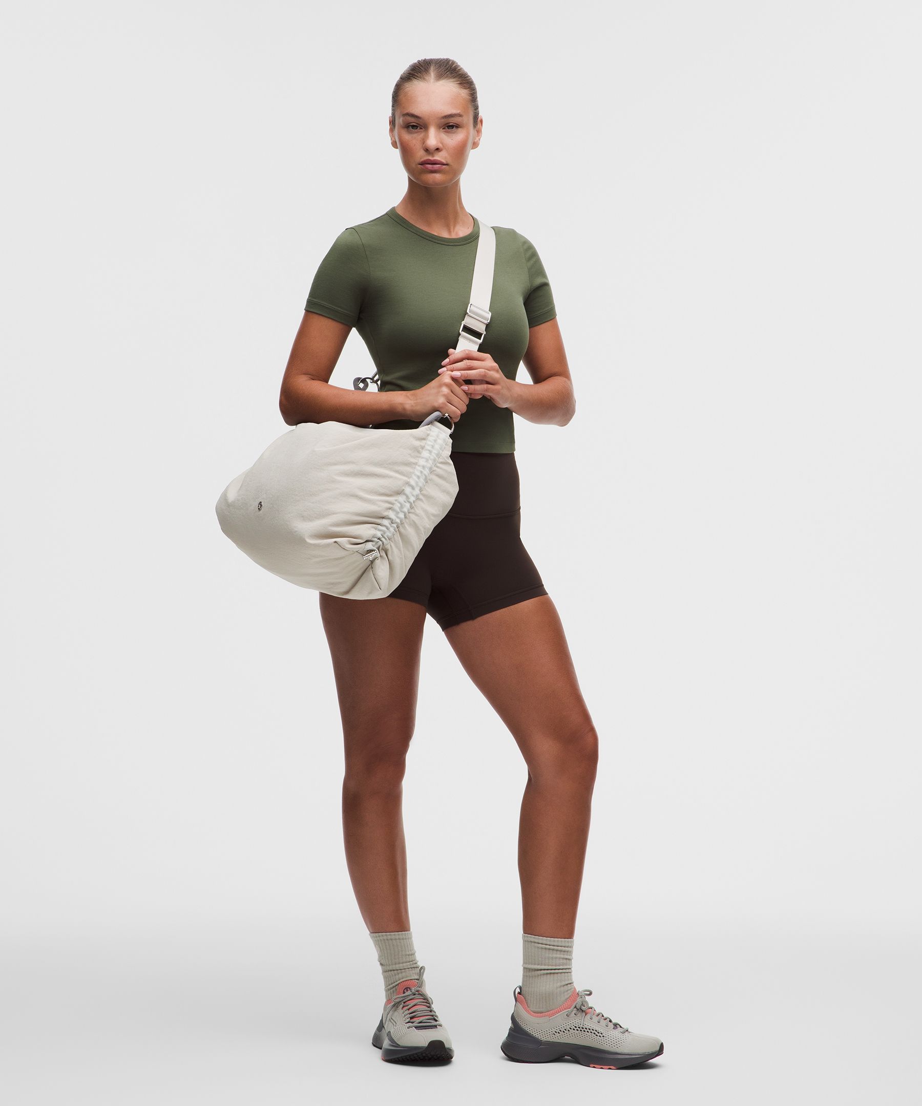 Convertible Ruched Crossbody Bag