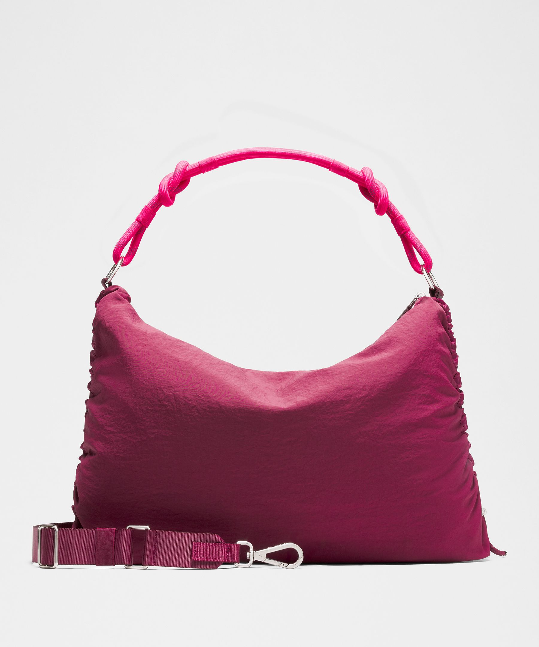 Convertible Ruched Crossbody Bag