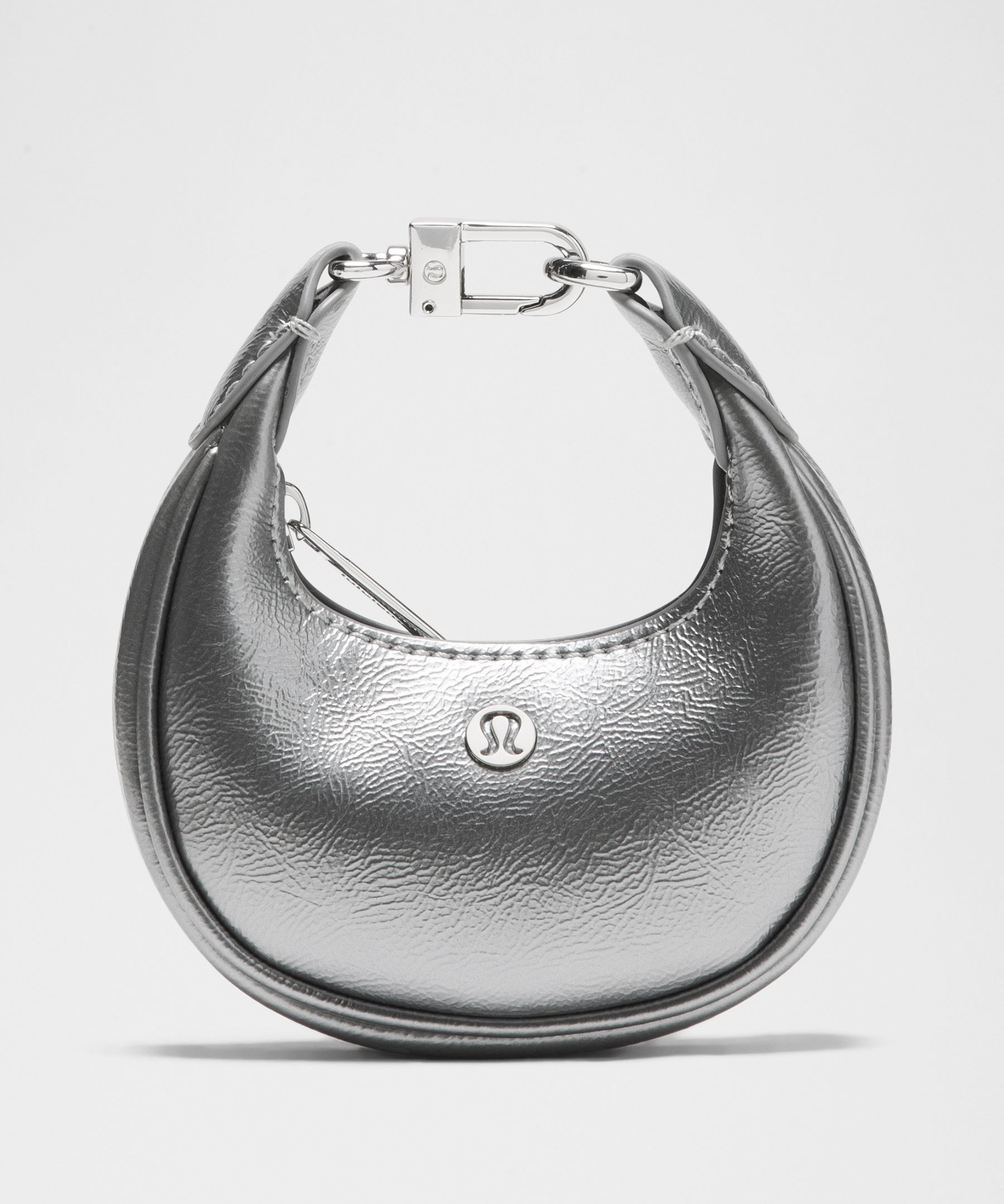 Crescent Bag Nano Textured Leather Alternative *Metallic
