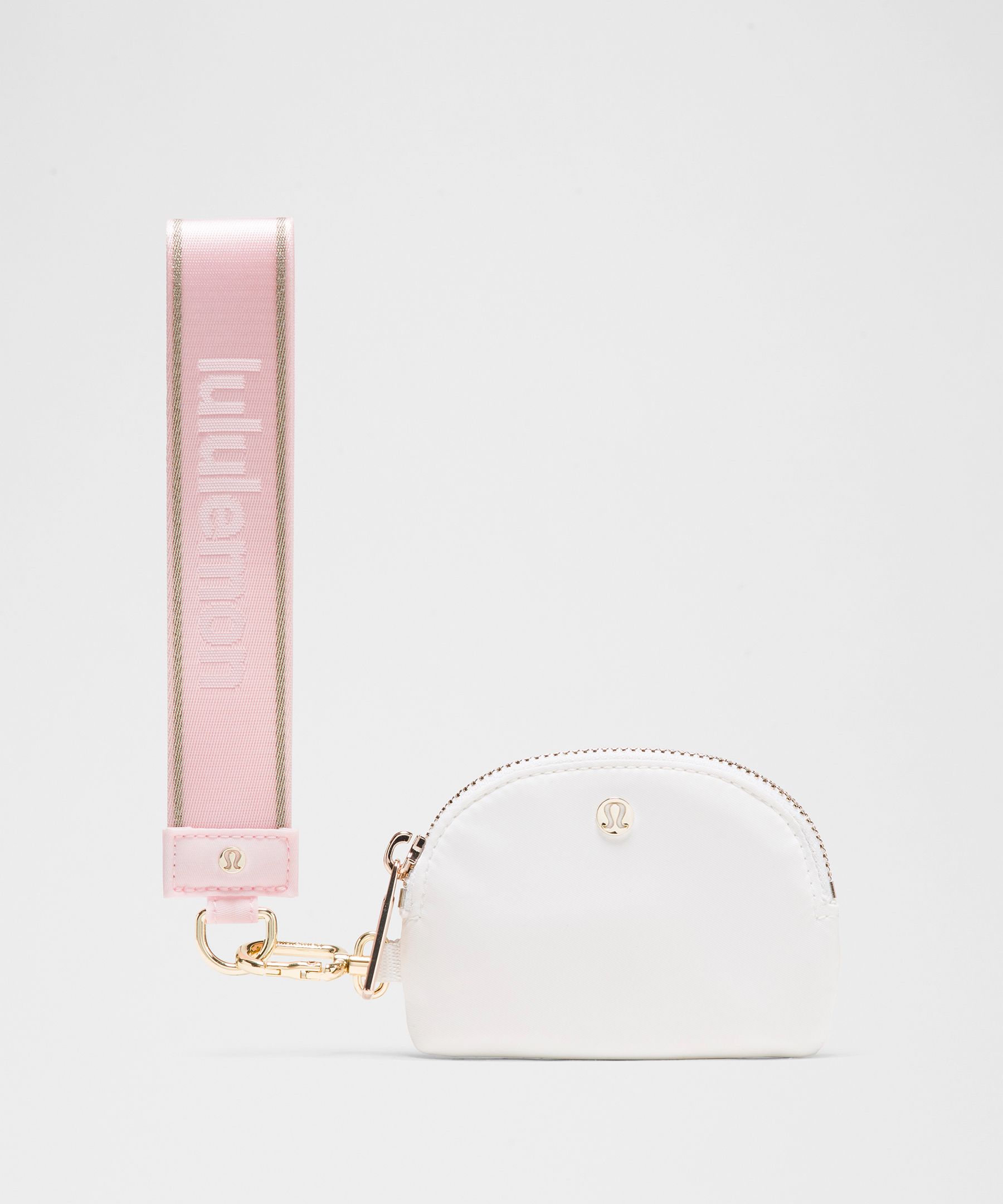 Dual Pouch Wristlet *Metallic Stripe