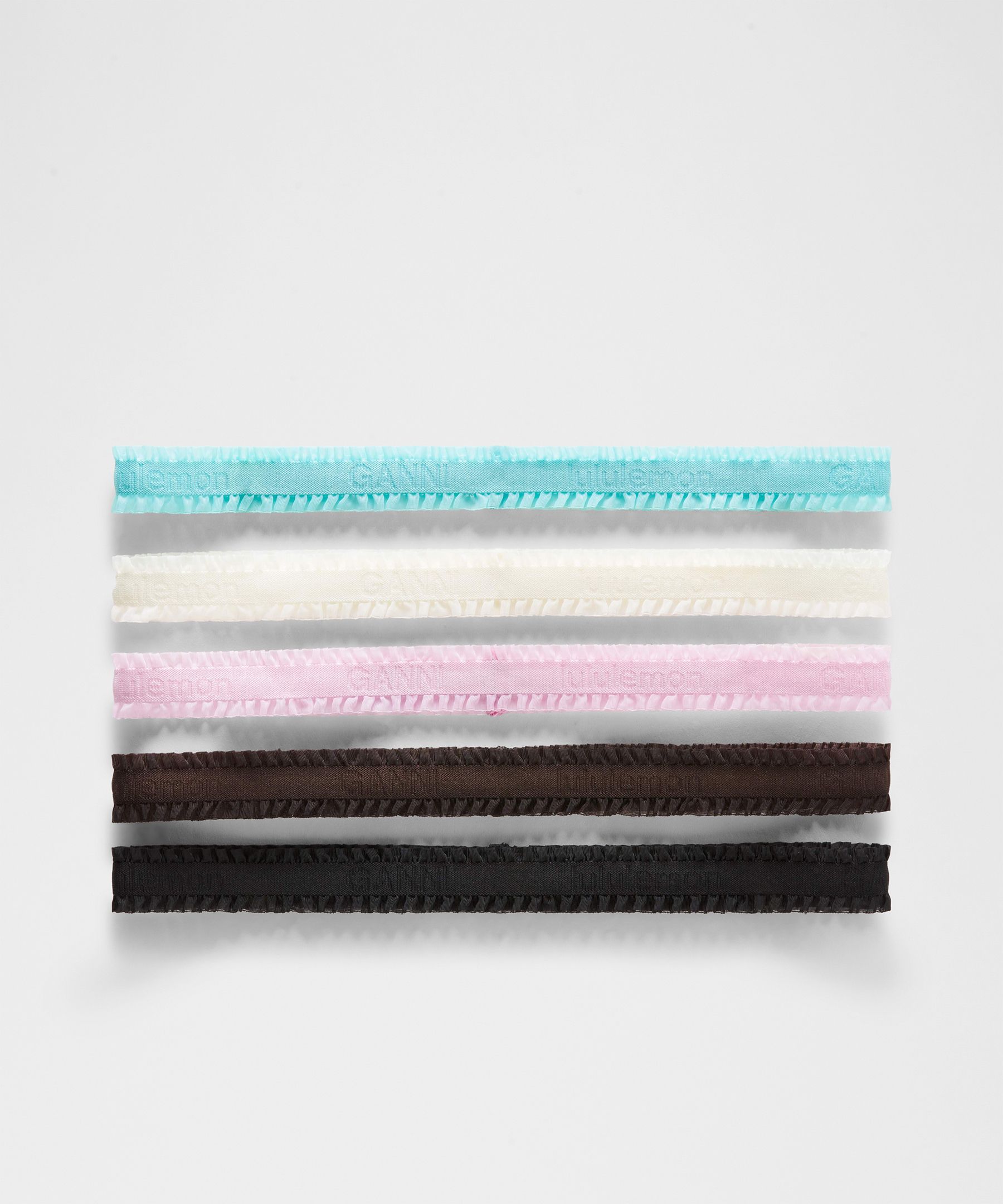 GANNI x lululemon ラッフル スキニーヘッドバンド 5Pパック