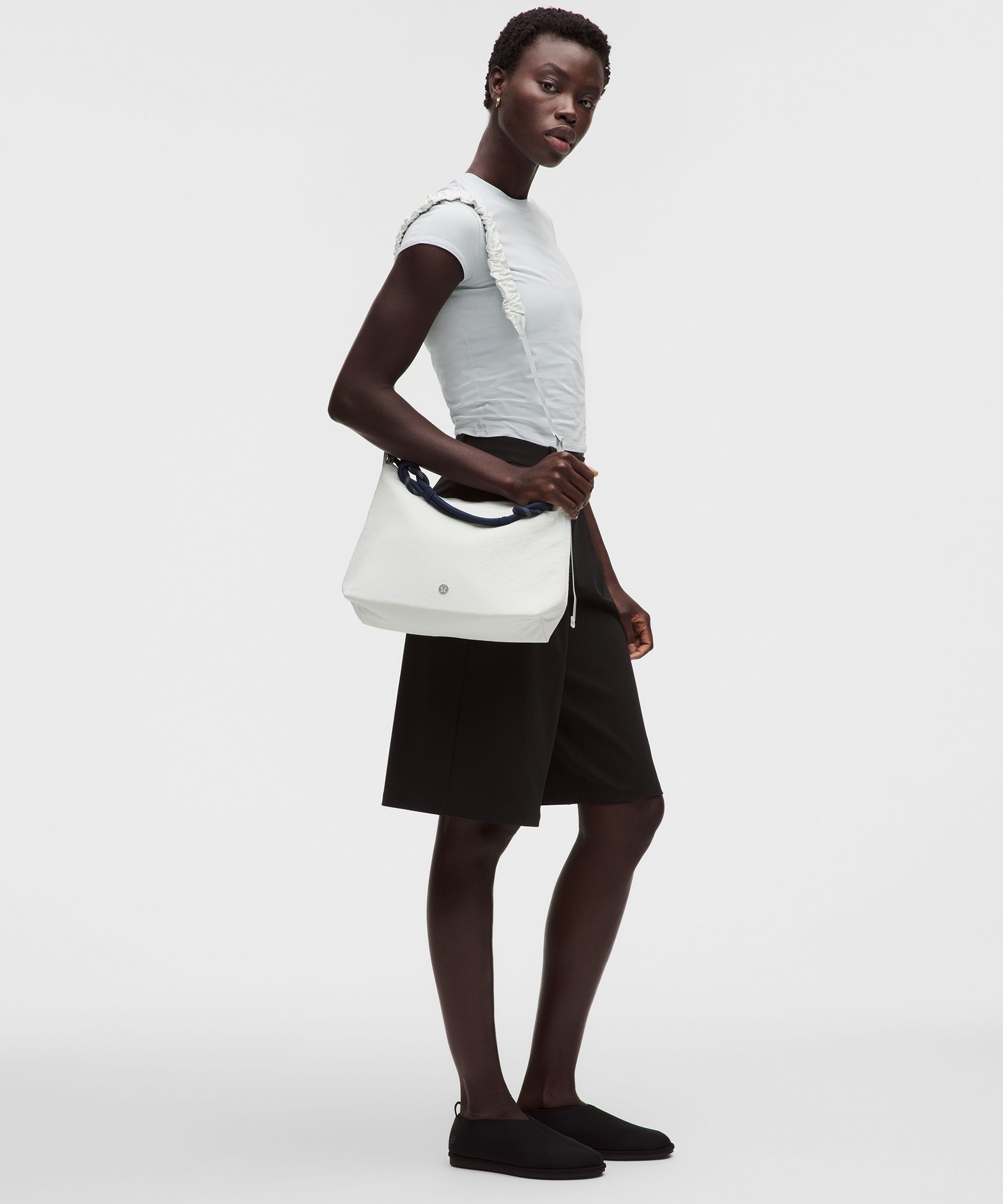 Convertible Ruched Crossbody Bag 6.5L