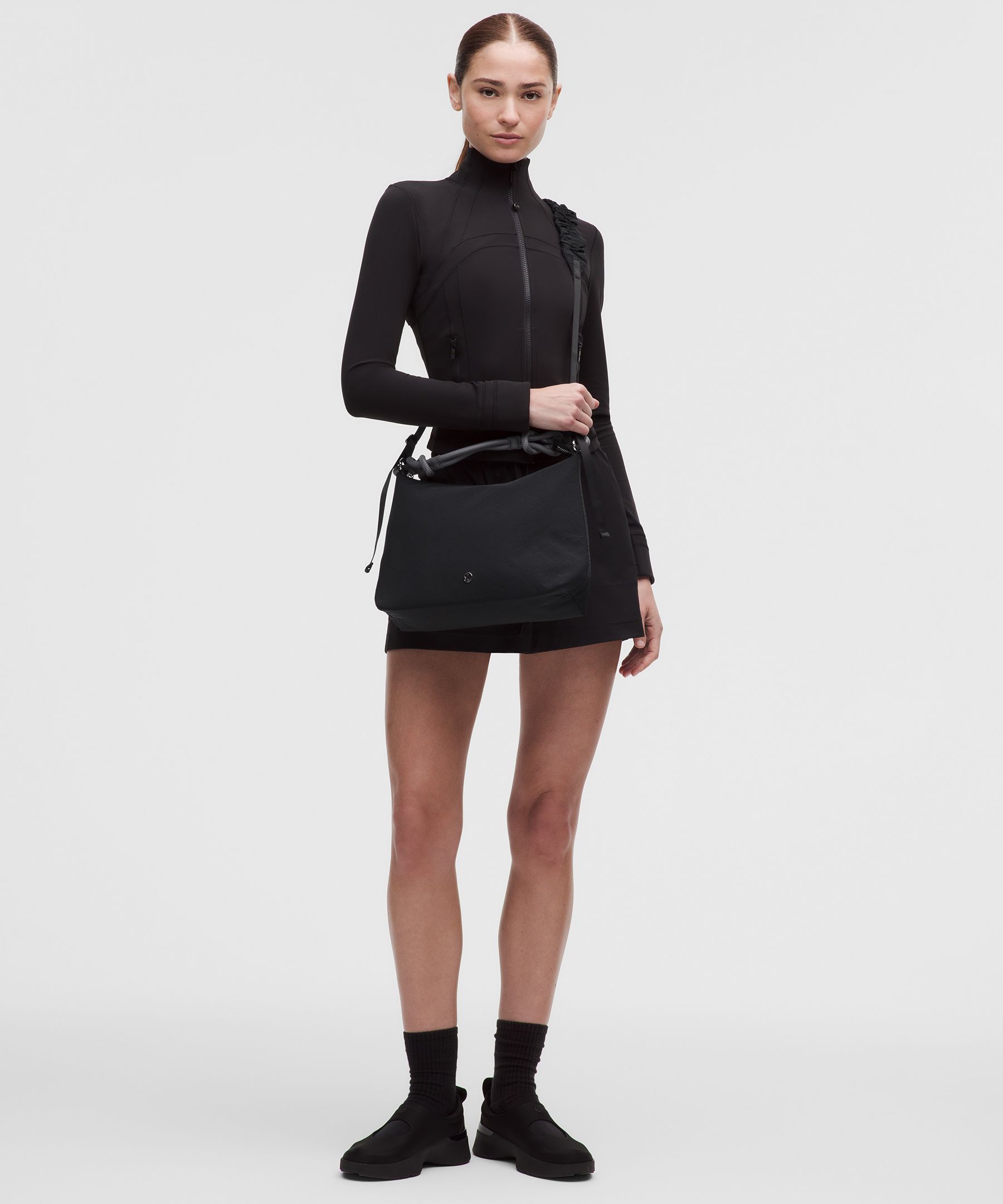 Convertible Ruched Crossbody Bag 6.5L
