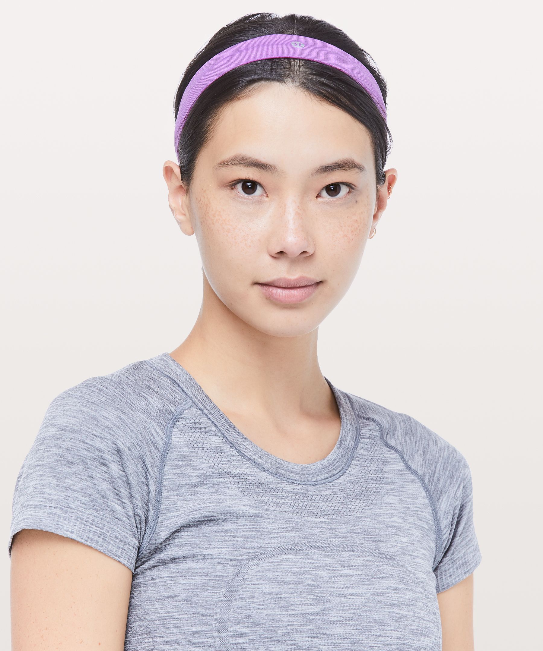 Lululemon Cardio Cross Trainer Headband In Purple Blossom/white