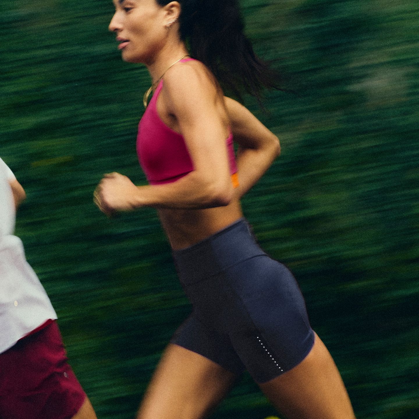 A person in lululemon clothes.