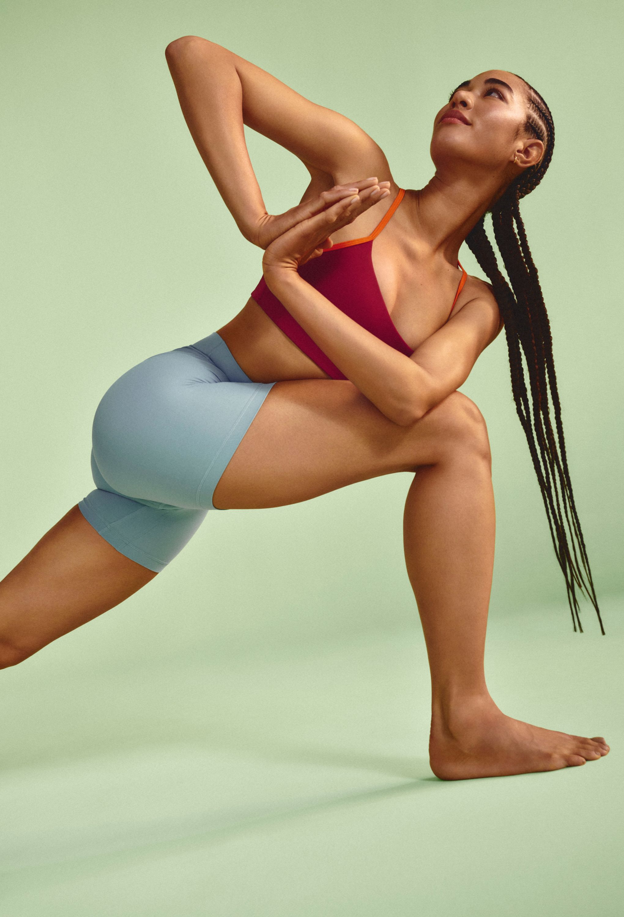 A person wears the lululemon Align No Line™ Short 4”.
