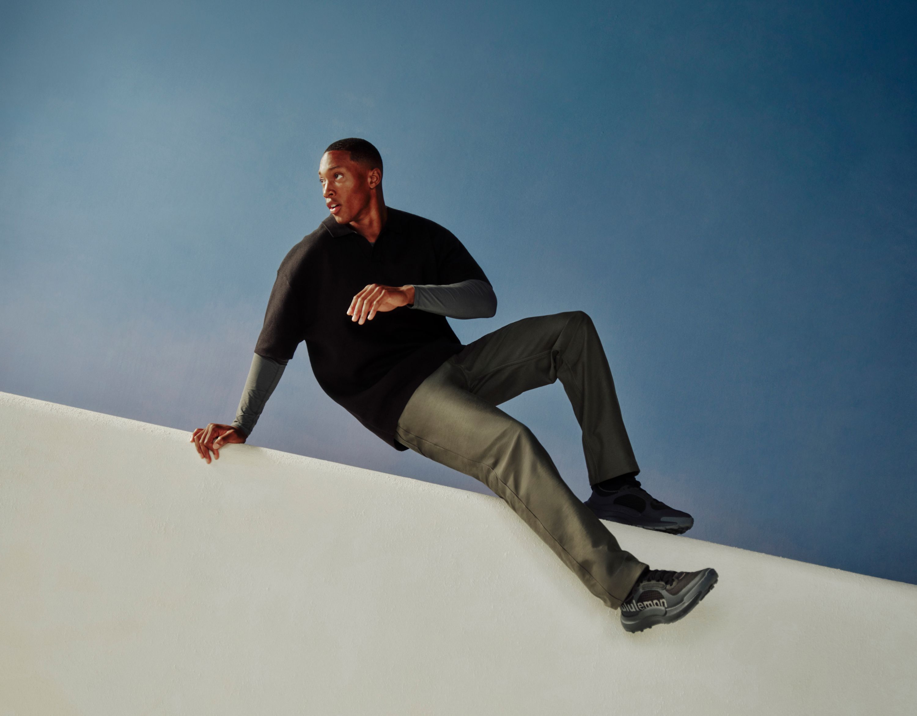 A person is wearing new summer styles, including the EasyFive™ Pant.