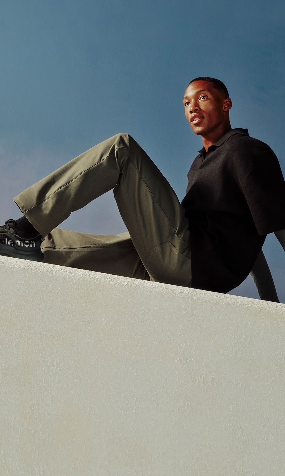 A person is wearing new summer styles, including the EasyFive™ Pant.