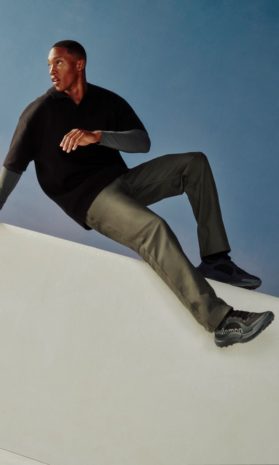 A person is wearing new summer styles, including the EasyFive™ Pant.