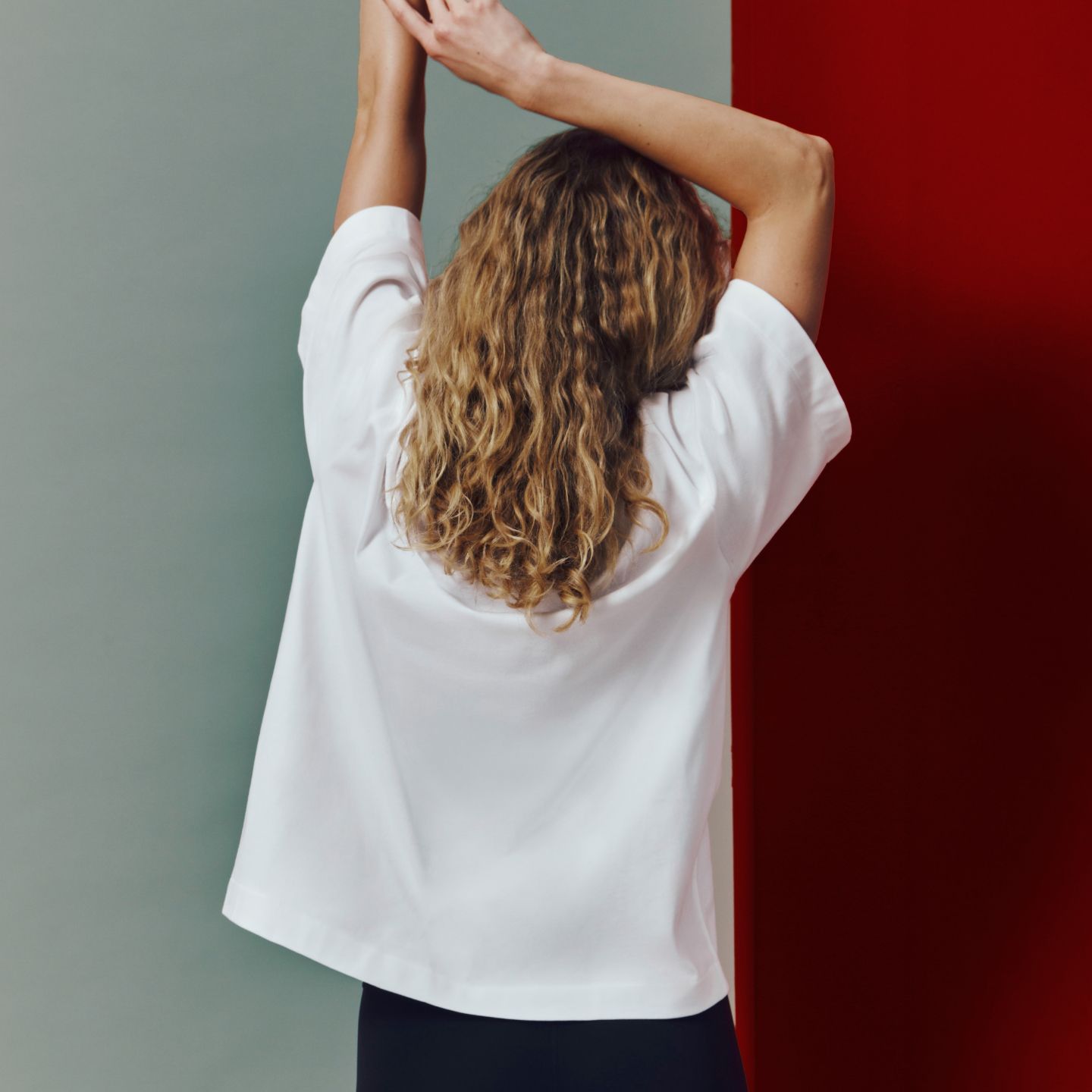 A person in lululemon clothes.
