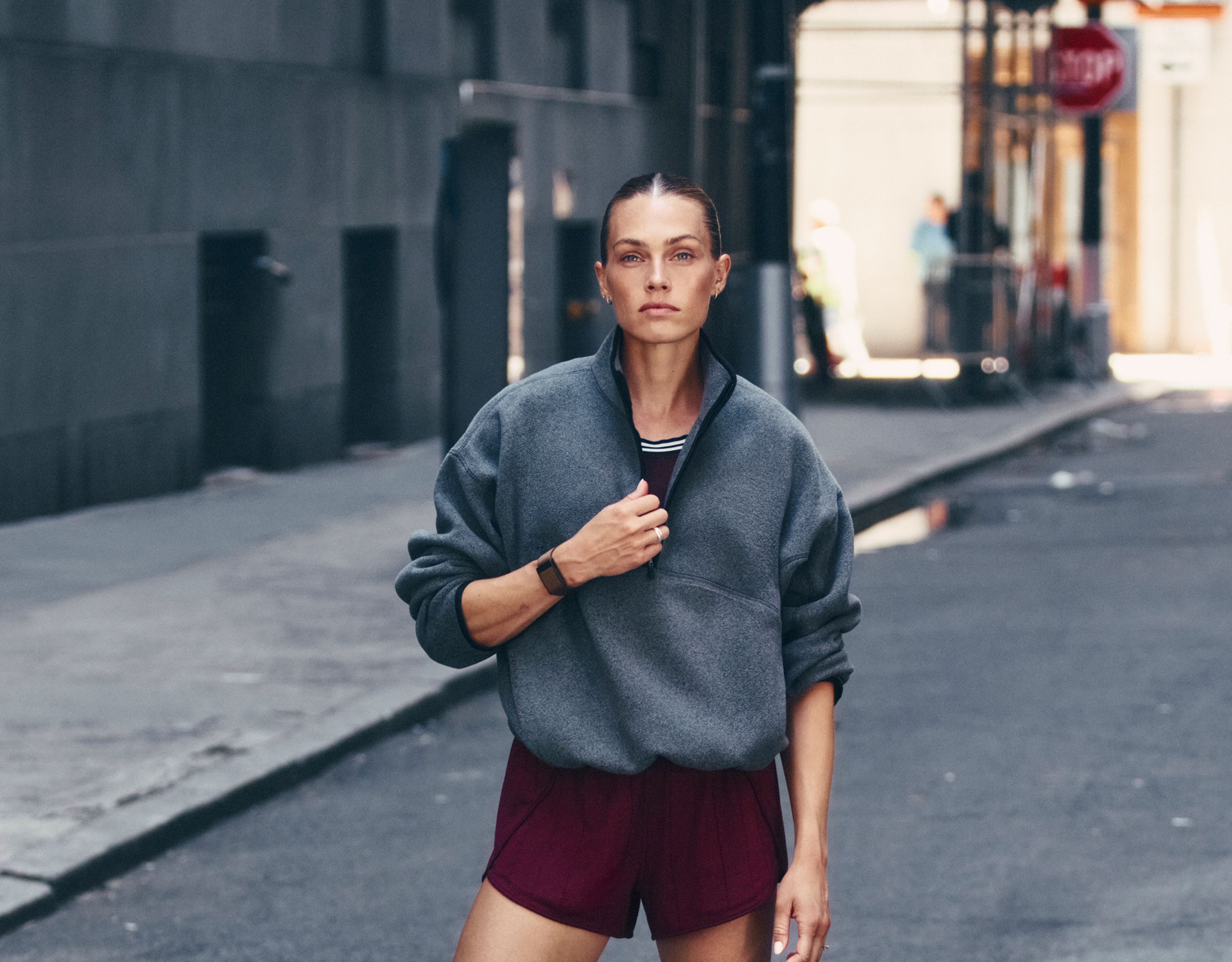A person in lululemon clothes.