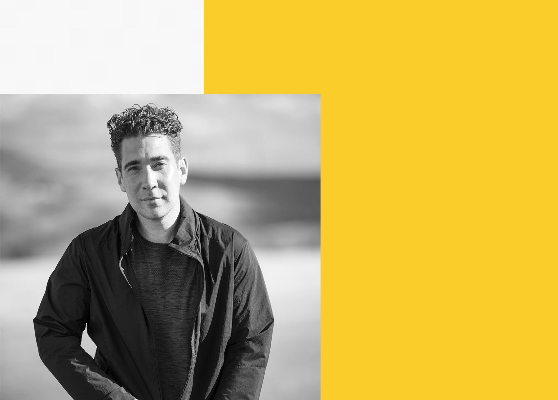 Black and white image of Mike Krupica.