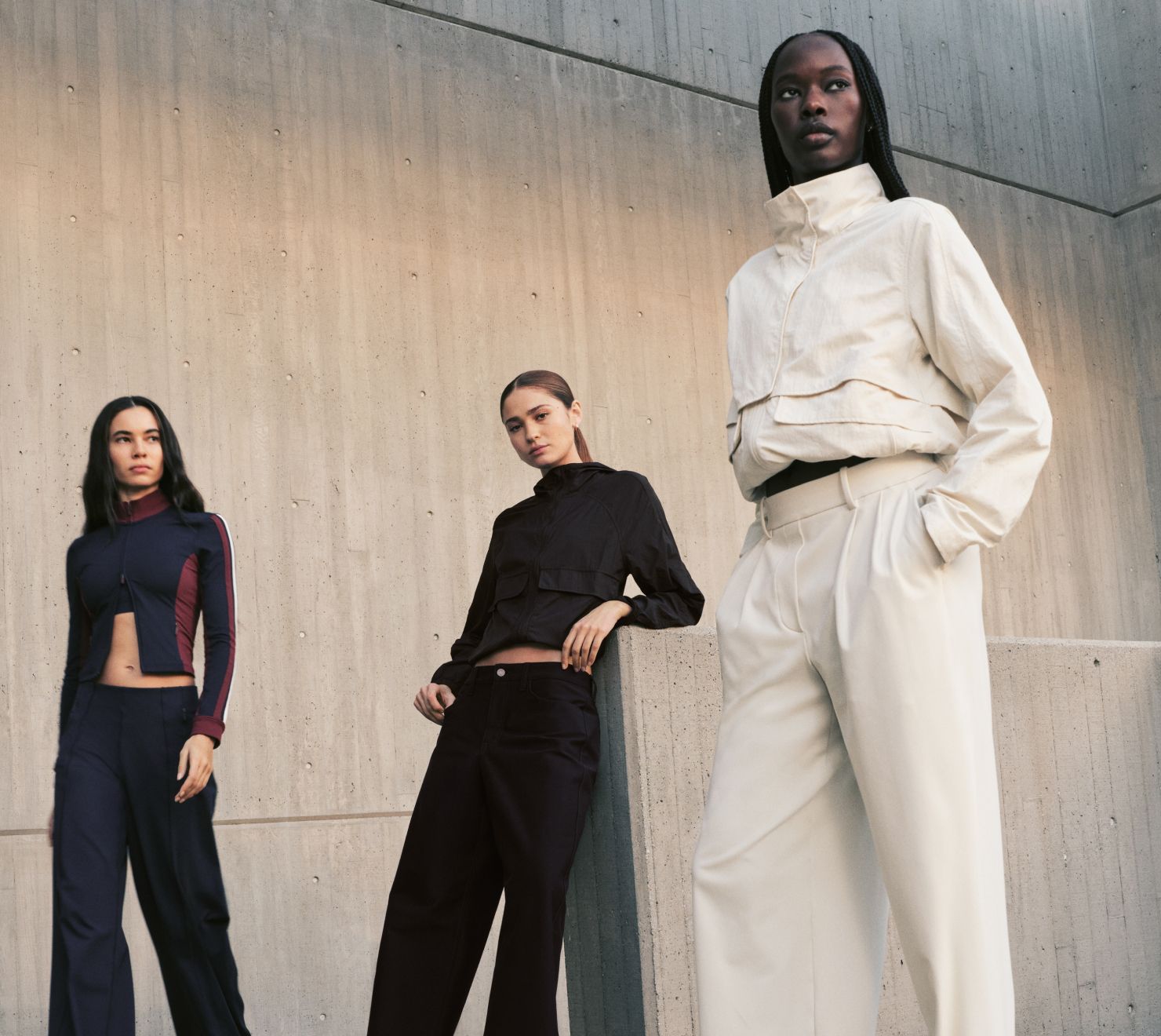 Women wearing lululemon casual pants