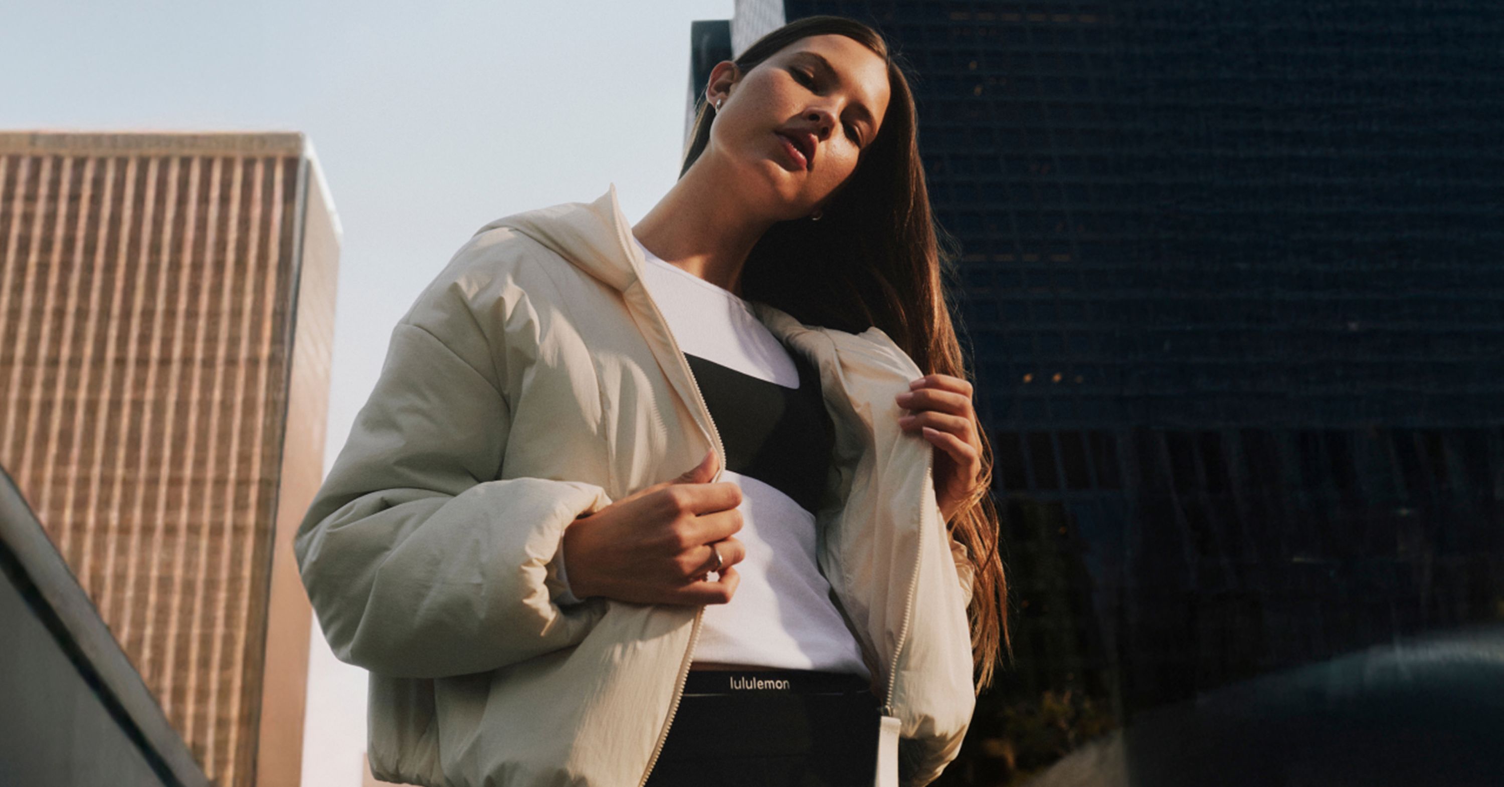 Women wearing lululemon Thermozen Hoodie